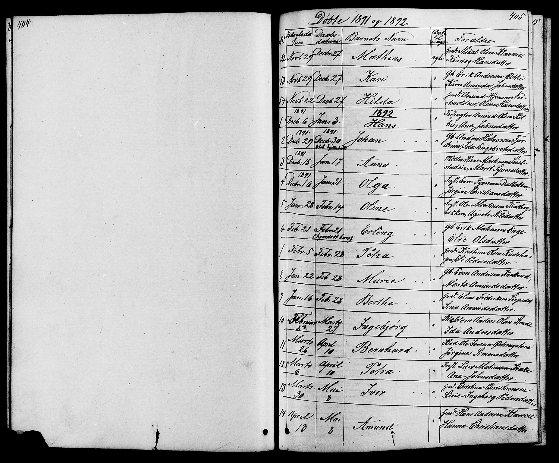 Østre Gausdal prestekontor, SAH/PREST-092/H/Ha/Hab/L0001: Parish register (copy) no. 1, 1863-1893, p. 404-405