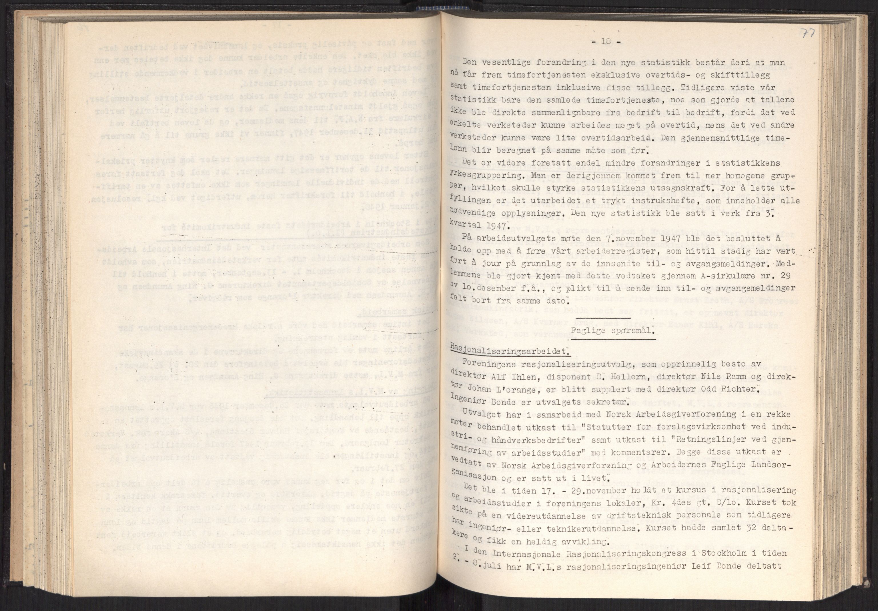 Teknologibedriftenes Landsforening TBL, AV/RA-PA-1700/A/Ad/L0007: Årsberetning med register, 1940-1951, p. 77