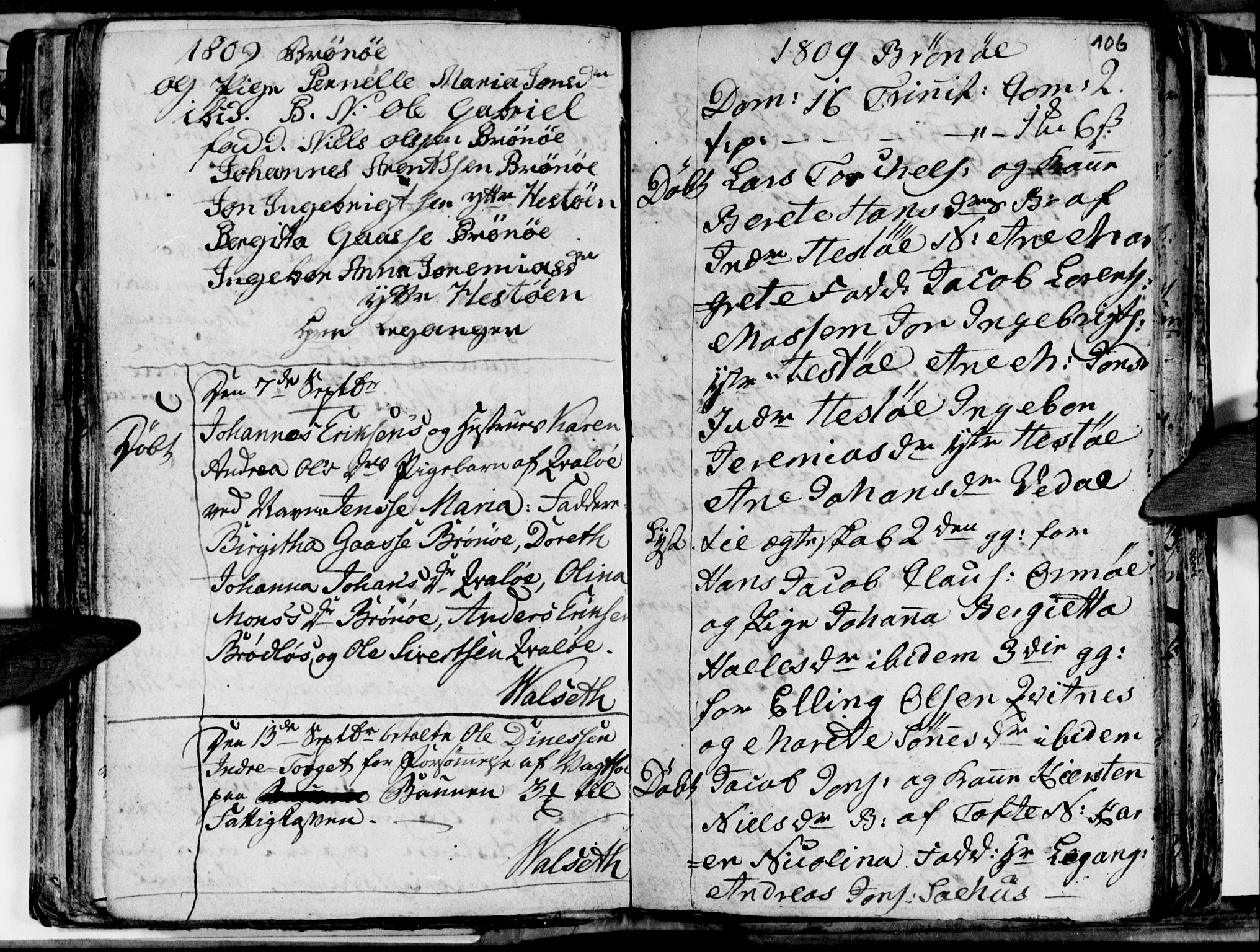 Ministerialprotokoller, klokkerbøker og fødselsregistre - Nordland, AV/SAT-A-1459/813/L0209: Parish register (copy) no. 813C01, 1803-1821, p. 106