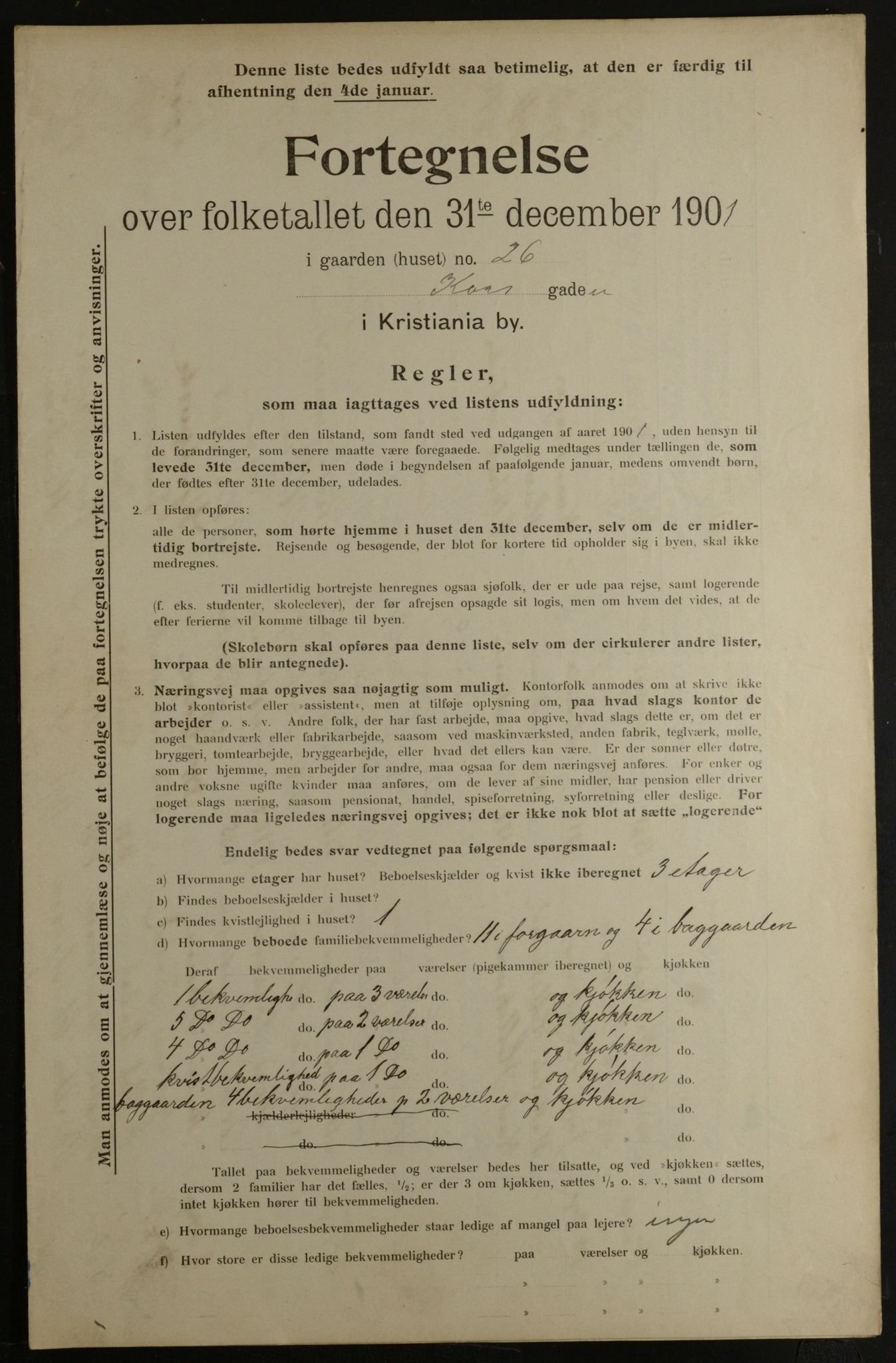 OBA, Municipal Census 1901 for Kristiania, 1901, p. 8240