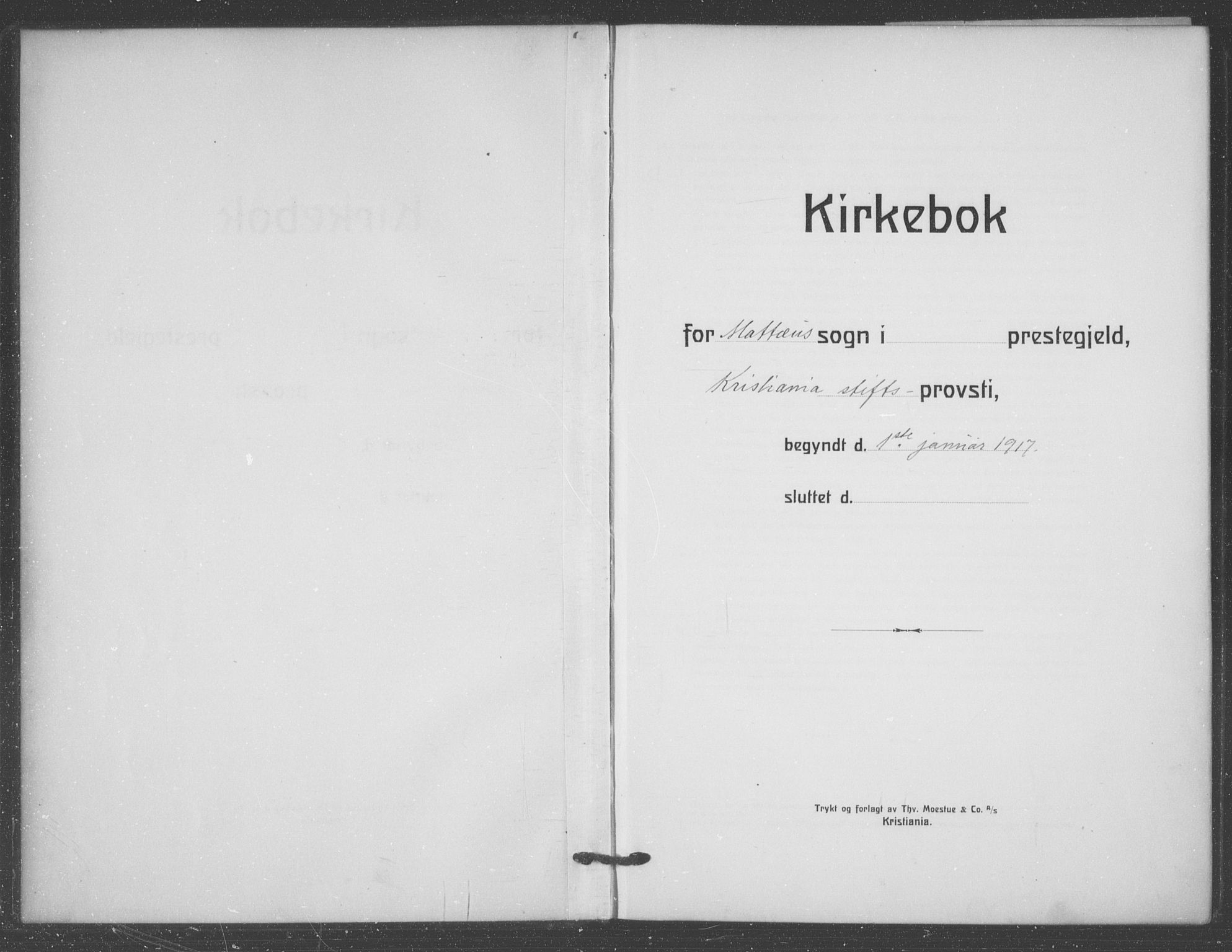 Matteus prestekontor Kirkebøker, AV/SAO-A-10870/F/Fa/L0003: Parish register (official) no. 3, 1917-1938