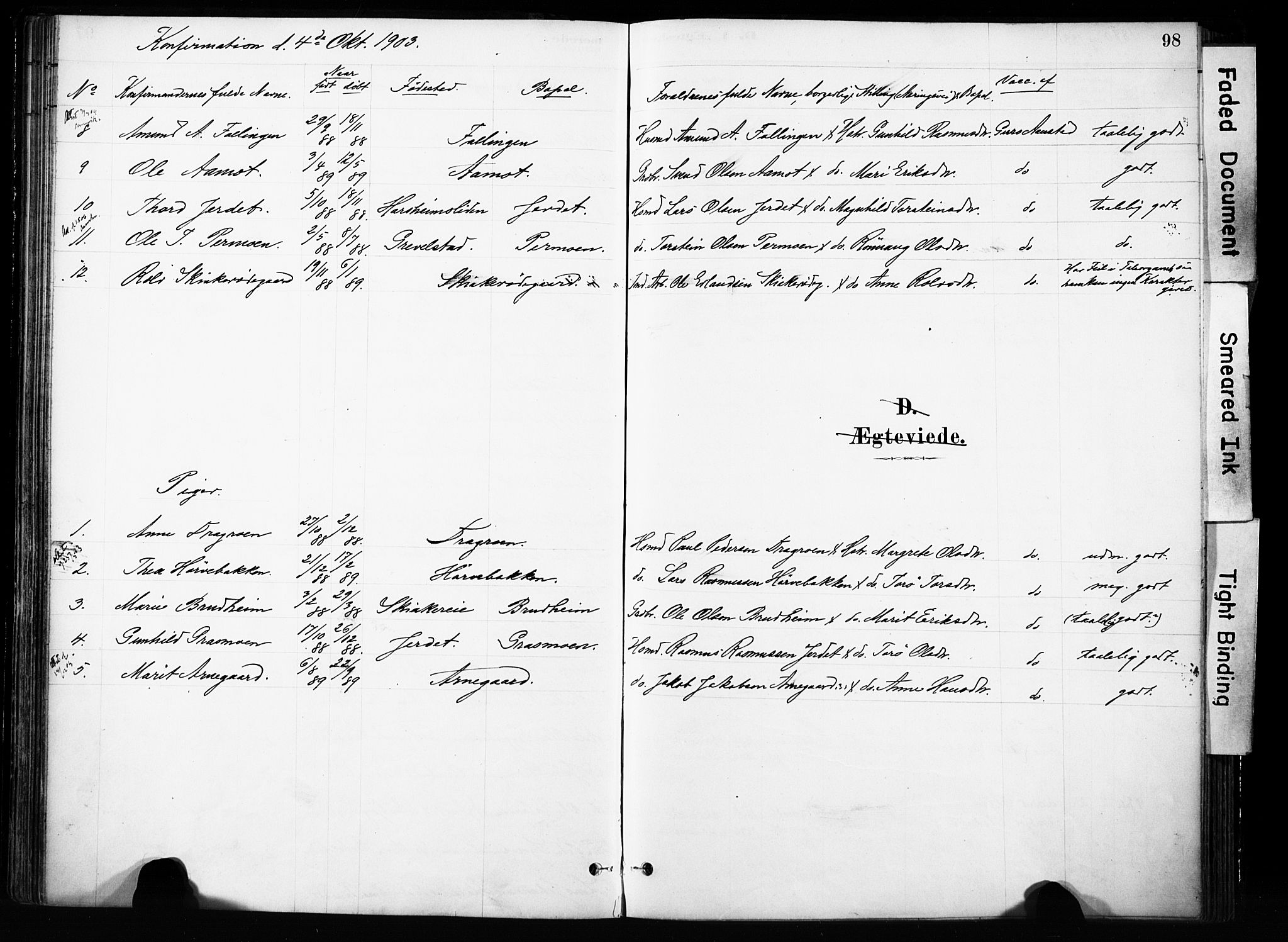 Skjåk prestekontor, SAH/PREST-072/H/Ha/Haa/L0004: Parish register (official) no. 4, 1880-1904, p. 98