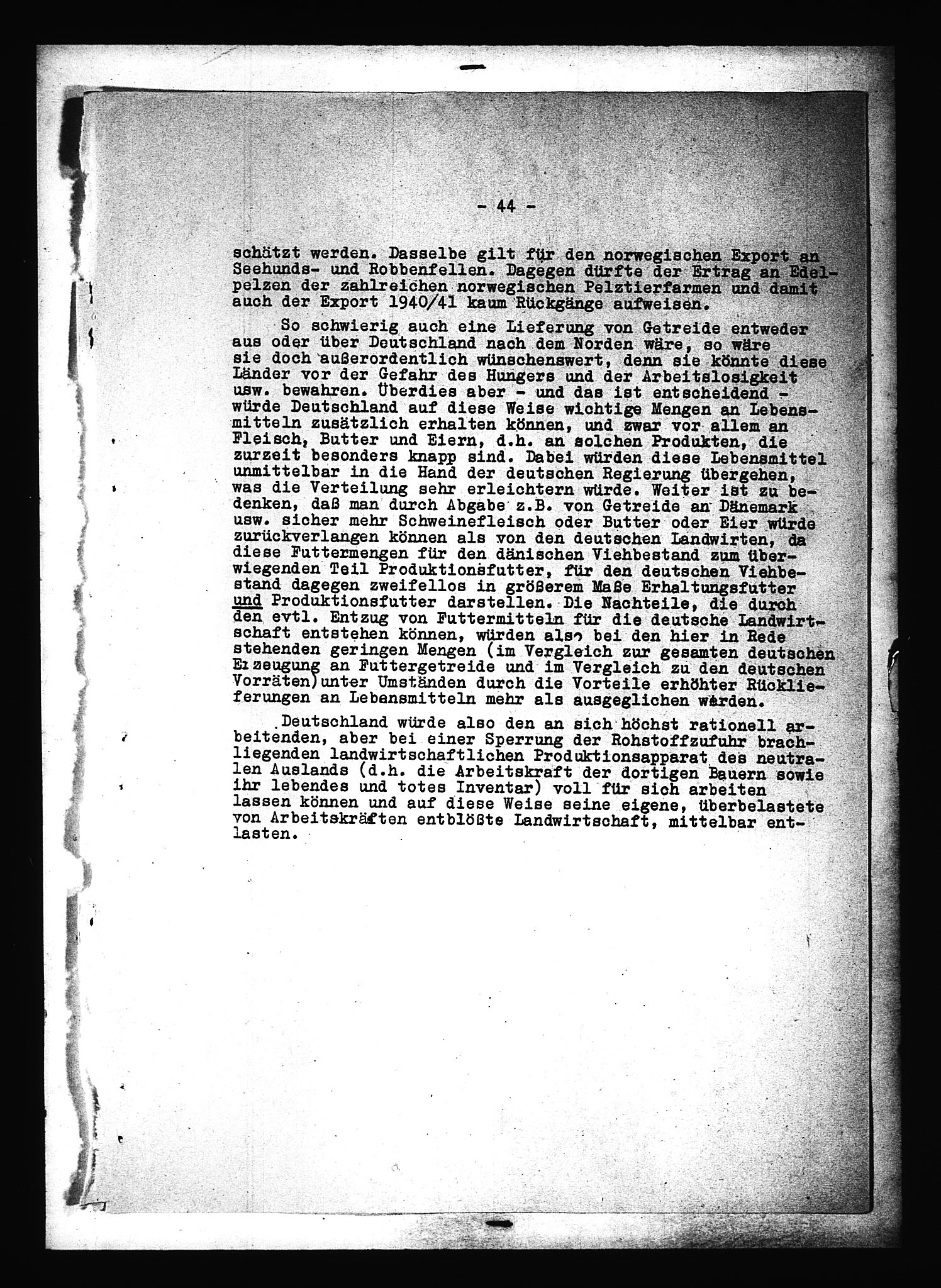 Documents Section, RA/RAFA-2200/V/L0090: Amerikansk mikrofilm "Captured German Documents".
Box No. 952.  FKA jnr. 59/1955., 1940, p. 299