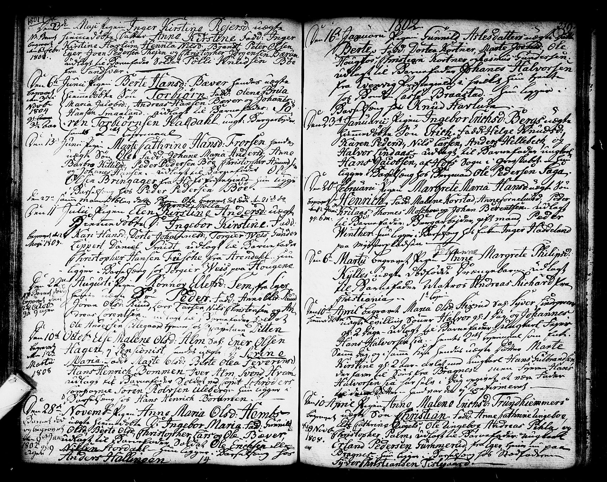 Kongsberg kirkebøker, SAKO/A-22/F/Fa/L0007: Parish register (official) no. I 7, 1795-1816, p. 219
