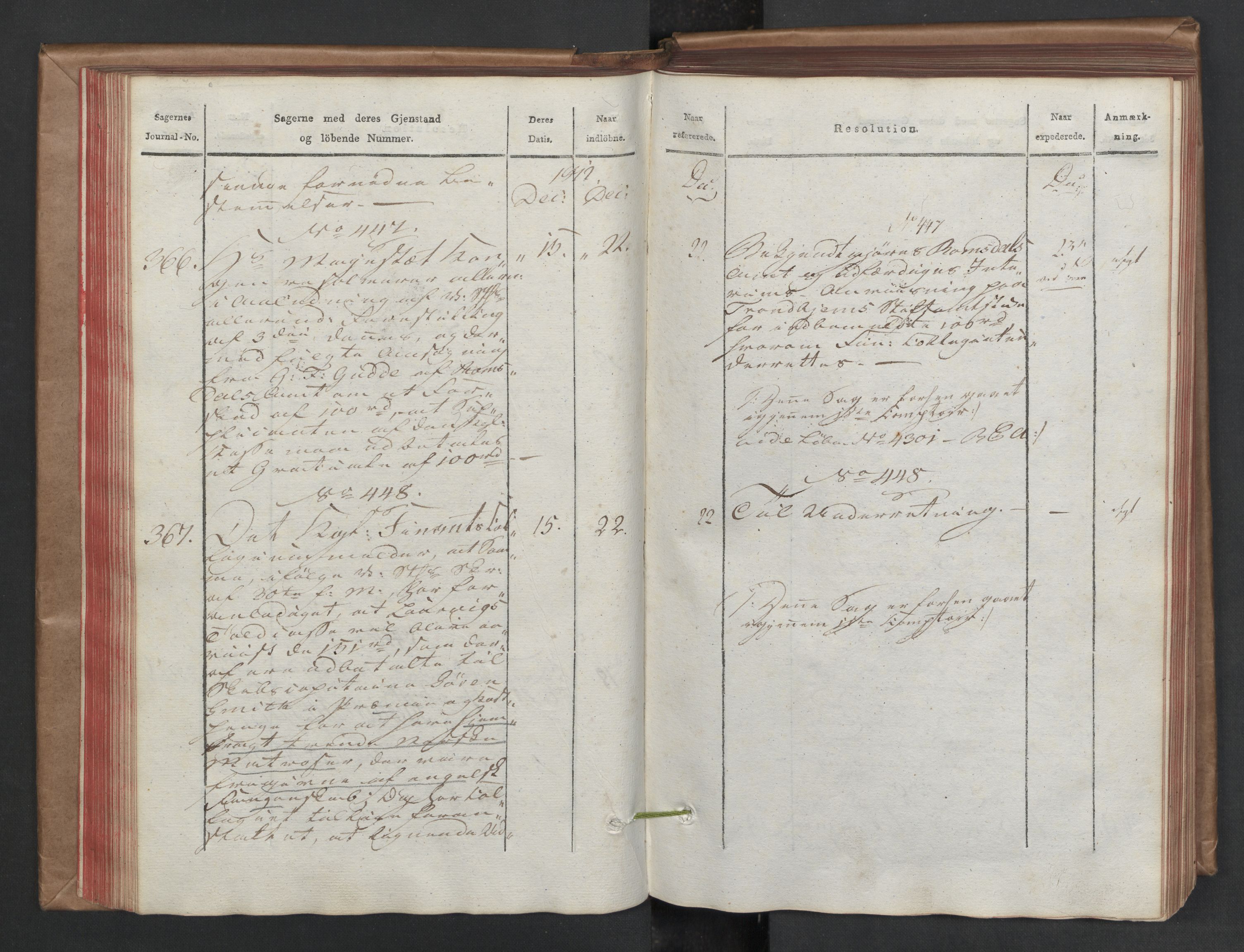 Stattholderembetet 1810-1814, 2. kontor (Kontor B), AV/RA-EA-5432/Aa/L0002: Kollegial referatprotokoll,  j.nr. 284-511,  l.nr. 328-639, 1812-1813, p. 85