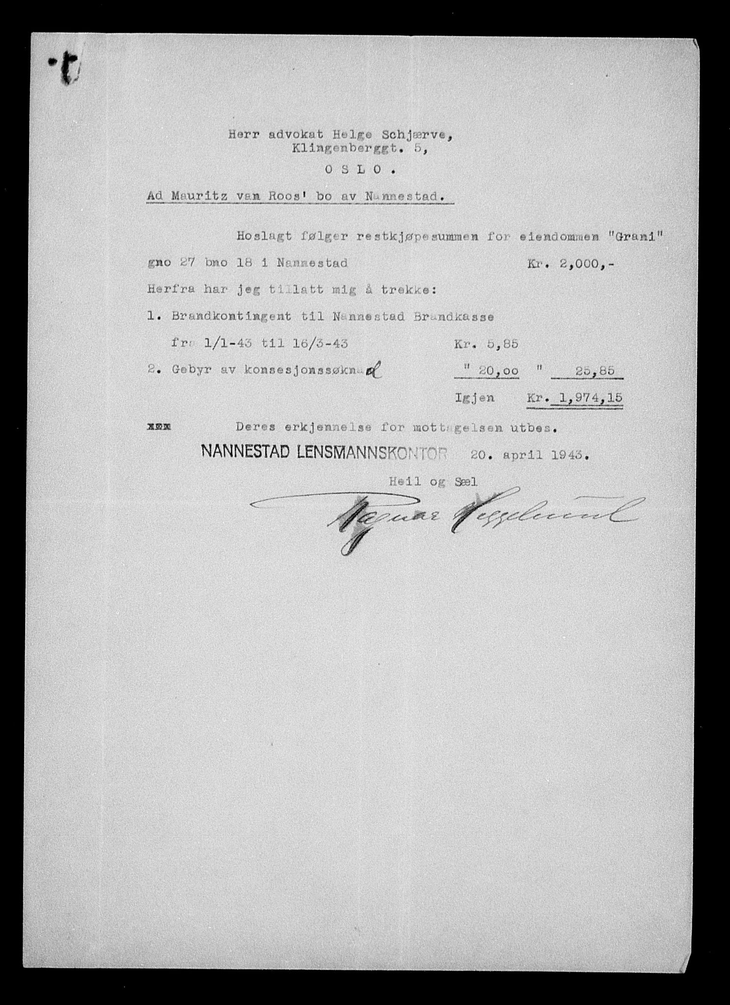 Justisdepartementet, Tilbakeføringskontoret for inndratte formuer, AV/RA-S-1564/H/Hc/Hcc/L0973: --, 1945-1947, p. 28