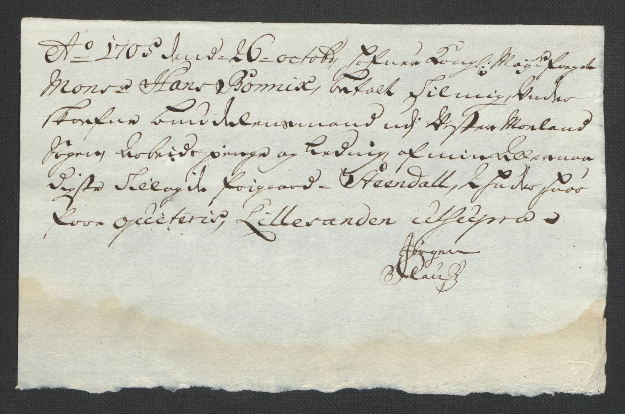 Rentekammeret inntil 1814, Reviderte regnskaper, Fogderegnskap, AV/RA-EA-4092/R39/L2317: Fogderegnskap Nedenes, 1704-1705, p. 463