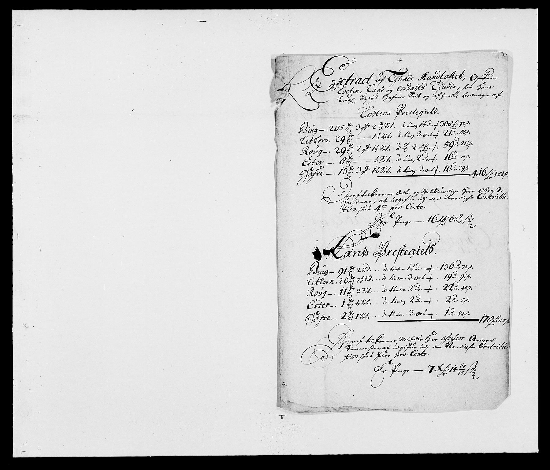 Rentekammeret inntil 1814, Reviderte regnskaper, Fogderegnskap, RA/EA-4092/R18/L1286: Fogderegnskap Hadeland, Toten og Valdres, 1687, p. 196