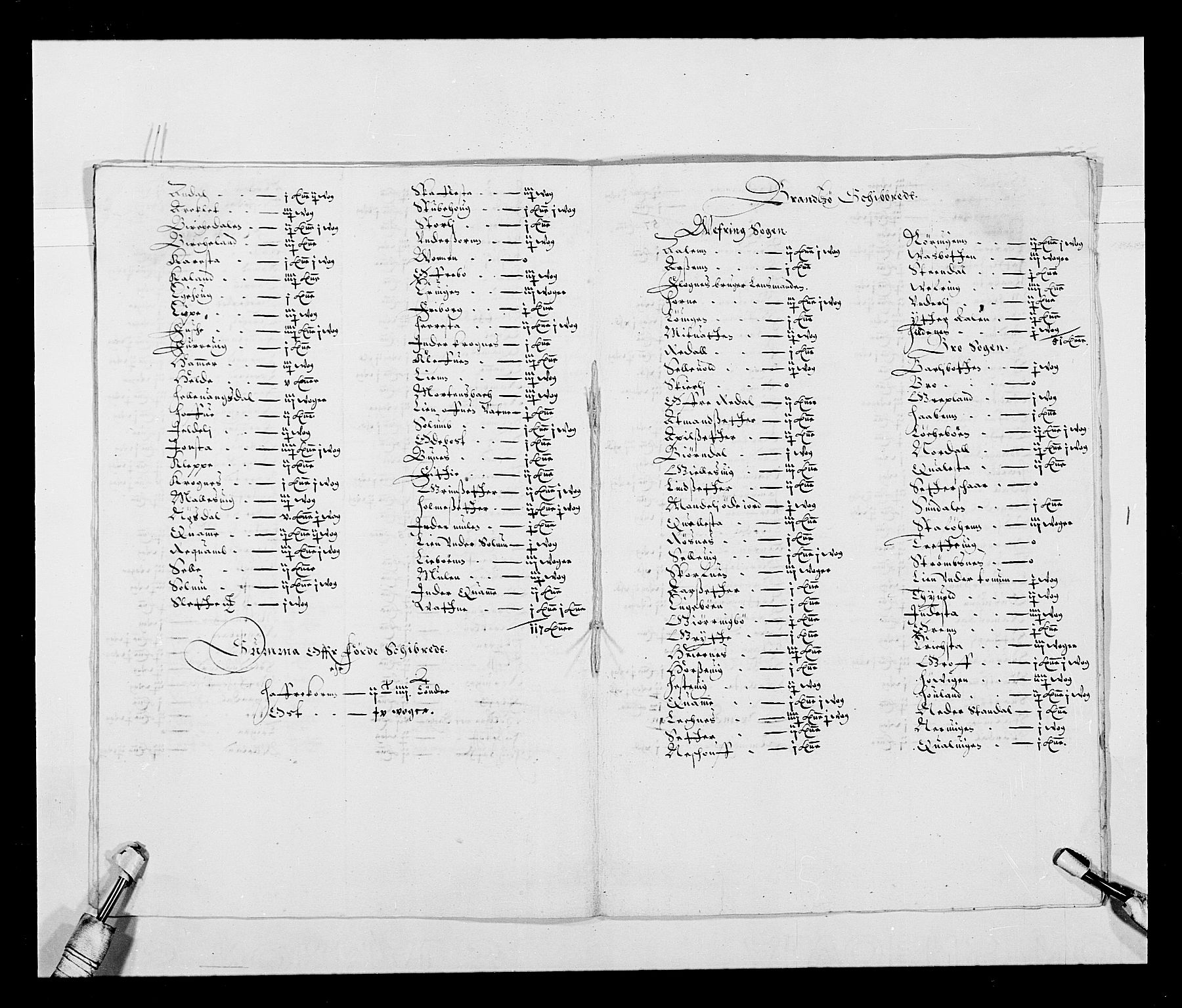 Stattholderembetet 1572-1771, RA/EA-2870/Ek/L0026/0002: Jordebøker 1633-1658: / Tiendelister fra Bergenhus len, 1642-1647, p. 8