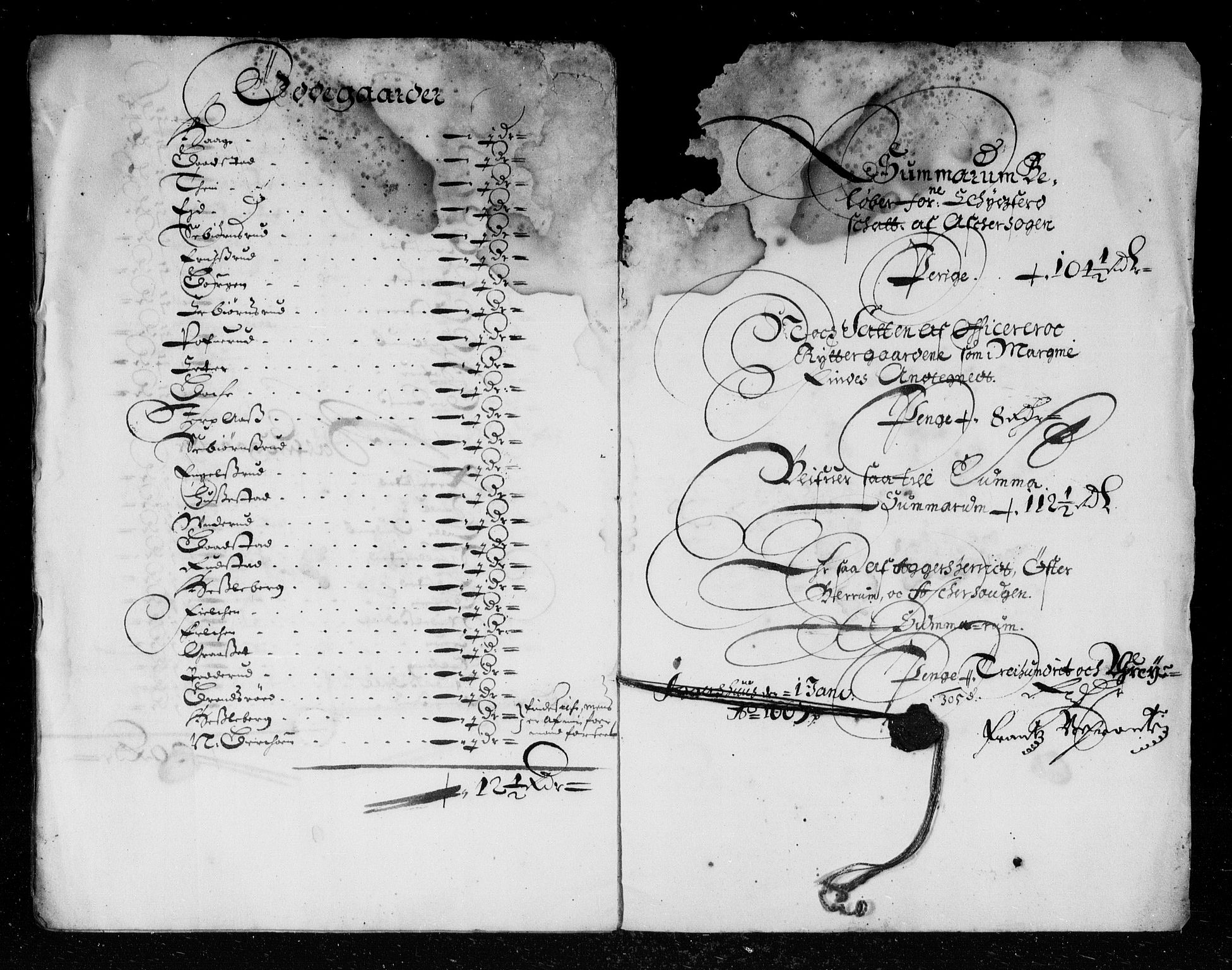 Rentekammeret inntil 1814, Reviderte regnskaper, Stiftamtstueregnskaper, Landkommissariatet på Akershus og Akershus stiftamt, AV/RA-EA-5869/R/Rb/L0040: Akershus stiftamt, 1666
