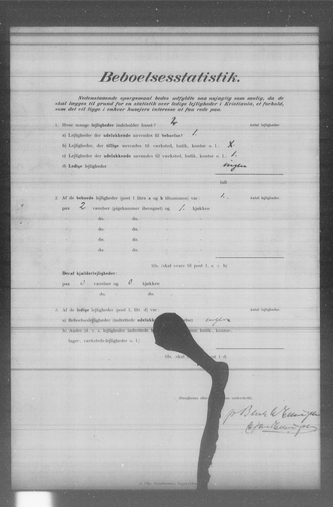 OBA, Municipal Census 1902 for Kristiania, 1902, p. 3024