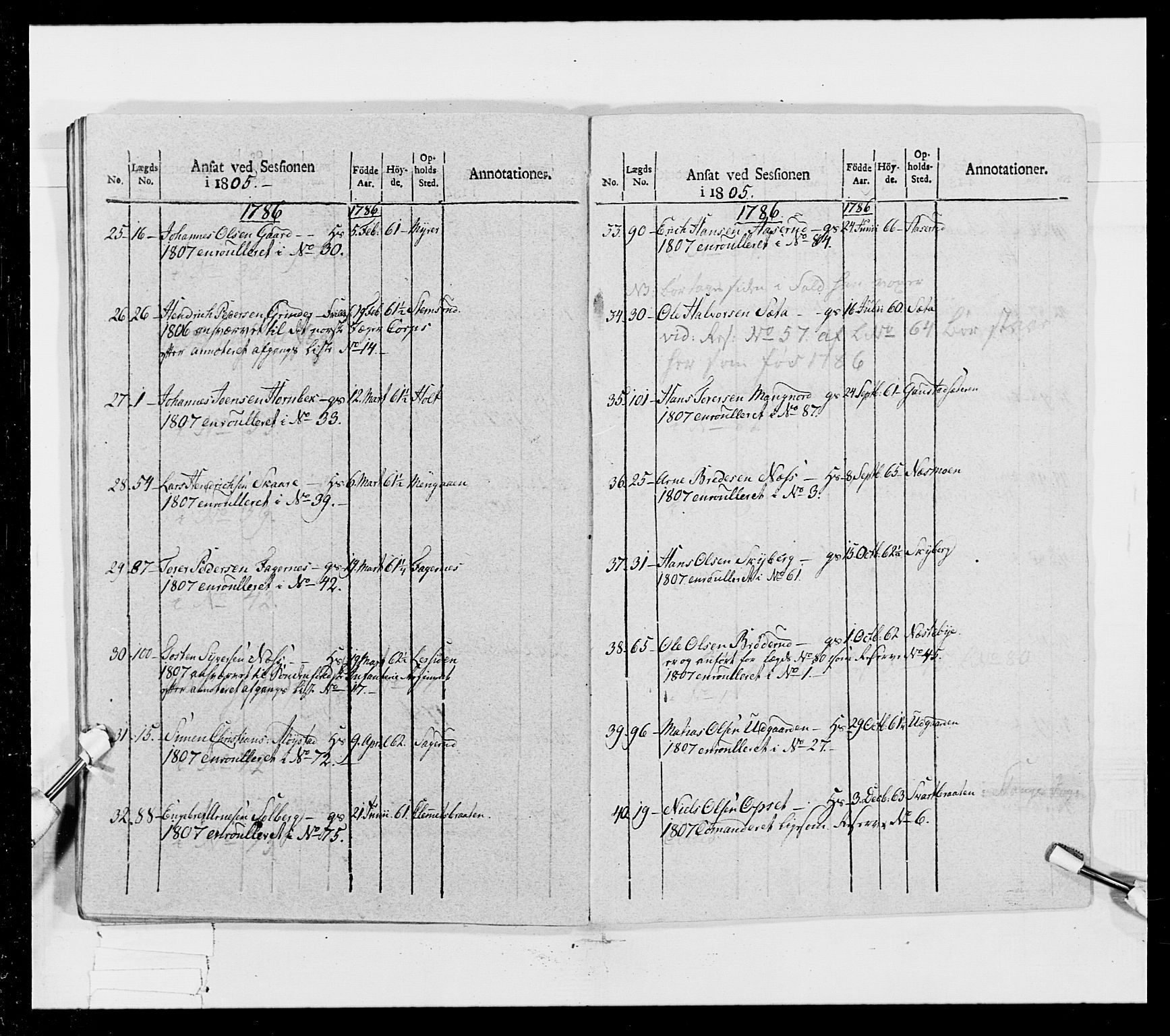 Generalitets- og kommissariatskollegiet, Det kongelige norske kommissariatskollegium, RA/EA-5420/E/Eh/L0023: Norske jegerkorps, 1805, p. 375