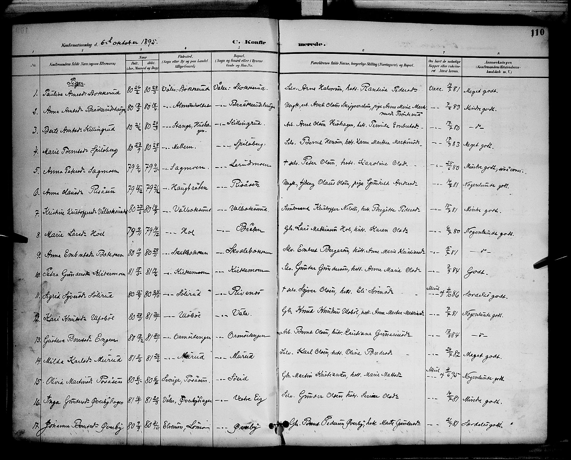 Våler prestekontor, Hedmark, AV/SAH-PREST-040/H/Ha/Hab/L0001: Parish register (copy) no. 1, 1894-1904, p. 110