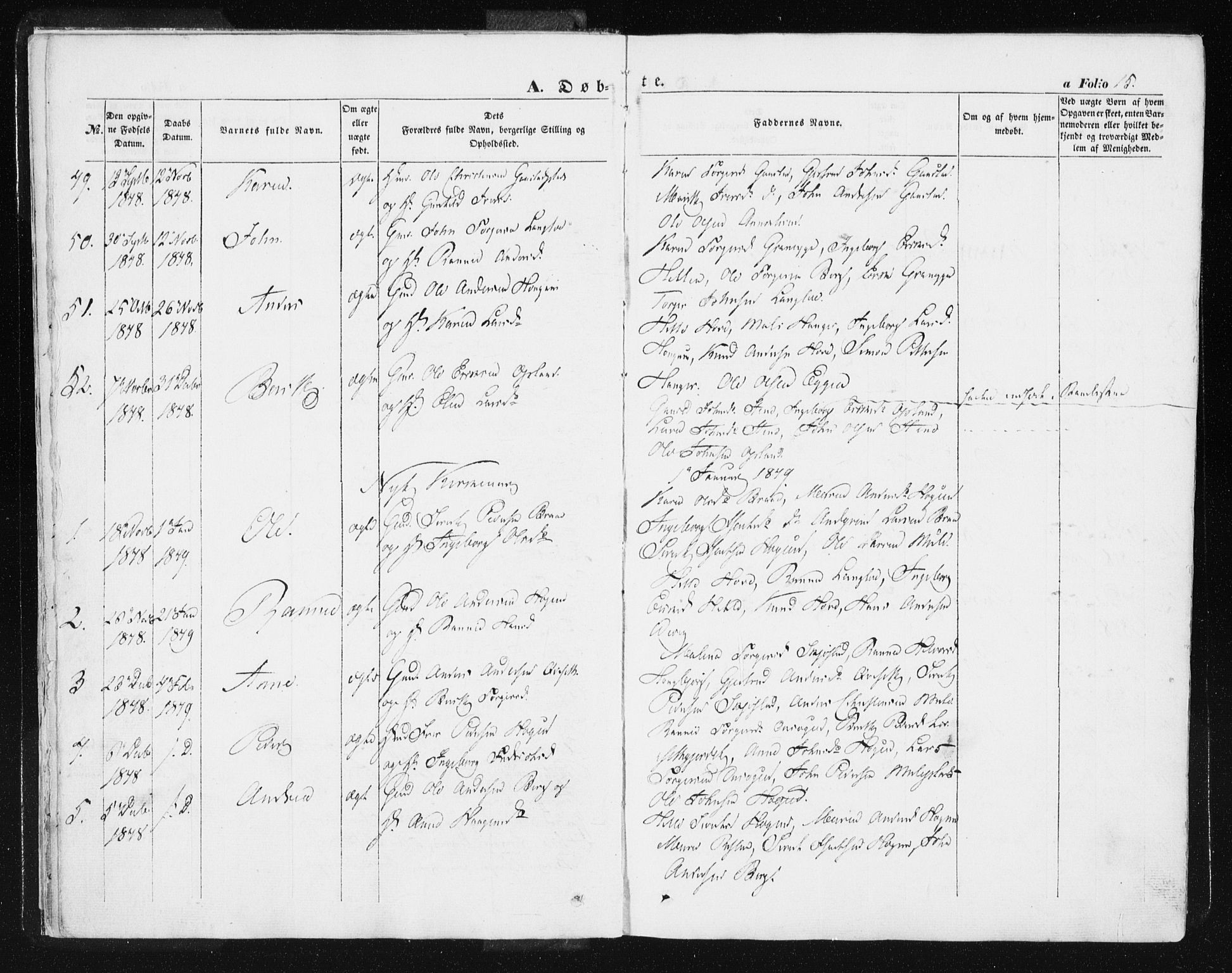Ministerialprotokoller, klokkerbøker og fødselsregistre - Sør-Trøndelag, SAT/A-1456/612/L0376: Parish register (official) no. 612A08, 1846-1859, p. 15