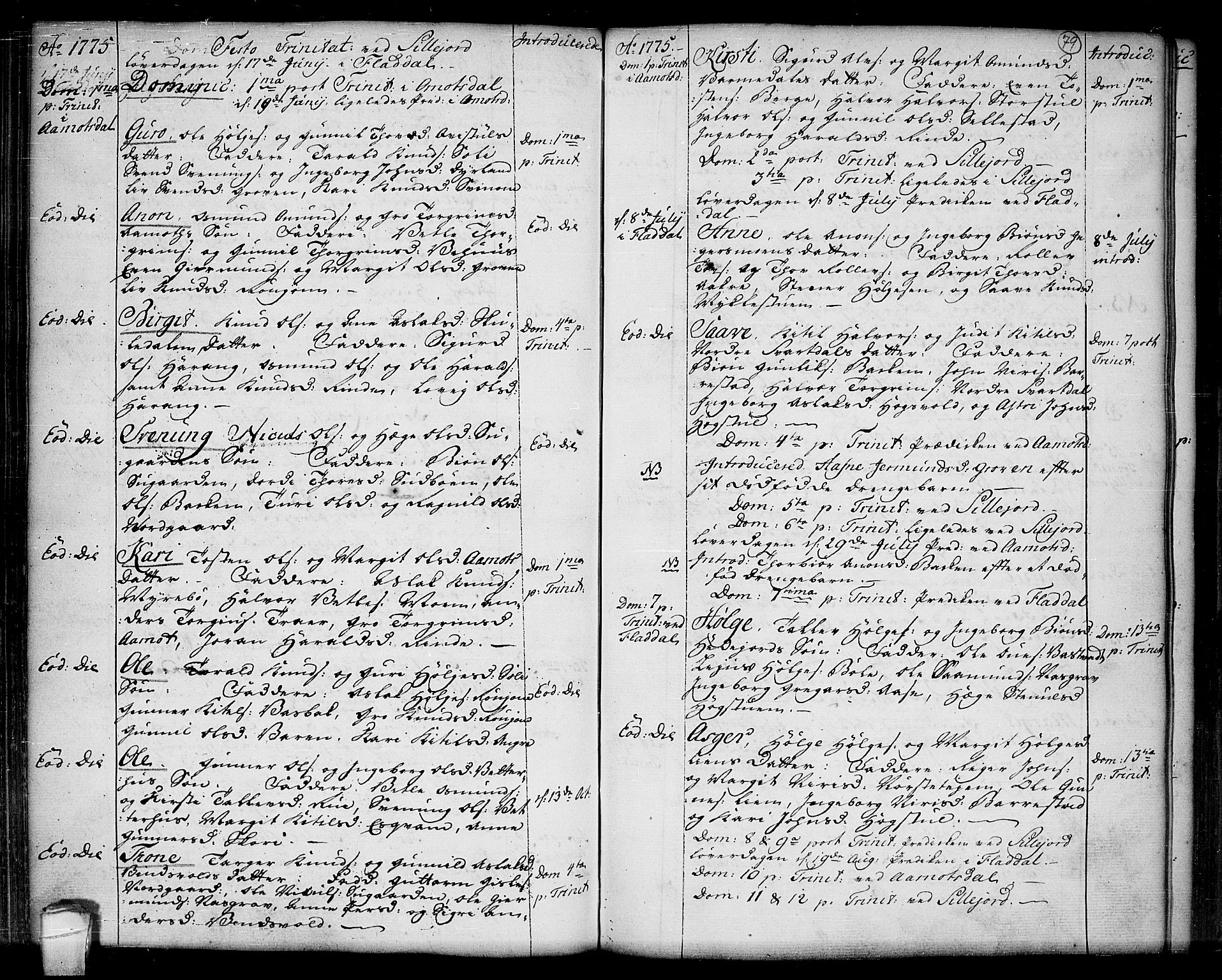 Seljord kirkebøker, SAKO/A-20/F/Fa/L0007: Parish register (official) no. I 7, 1755-1800, p. 79