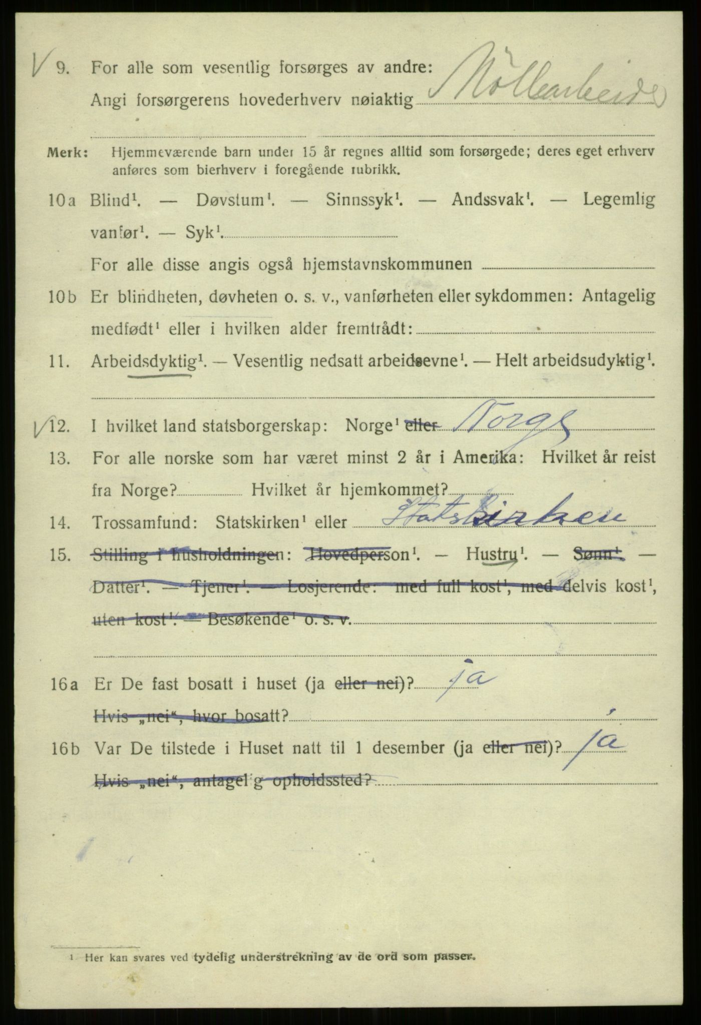 SAB, 1920 census for Bergen, 1920, p. 202029