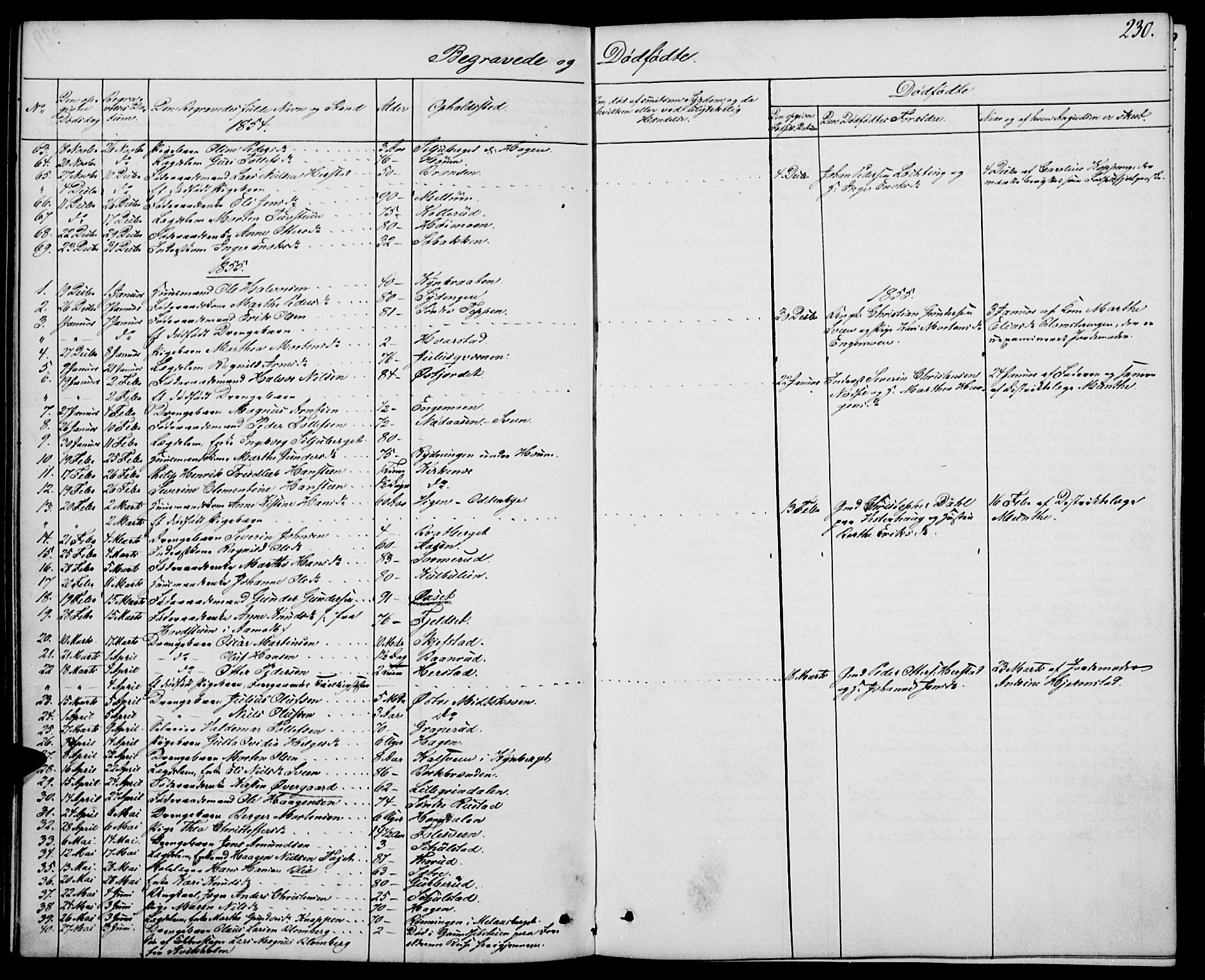 Elverum prestekontor, SAH/PREST-044/H/Ha/Hab/L0002: Parish register (copy) no. 2, 1845-1855, p. 230