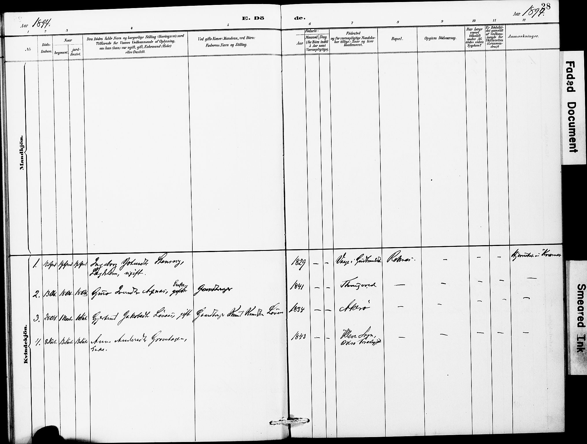 Ministerialprotokoller, klokkerbøker og fødselsregistre - Møre og Romsdal, AV/SAT-A-1454/559/L0714: Parish register (official) no. 559A02, 1887-1895, p. 28