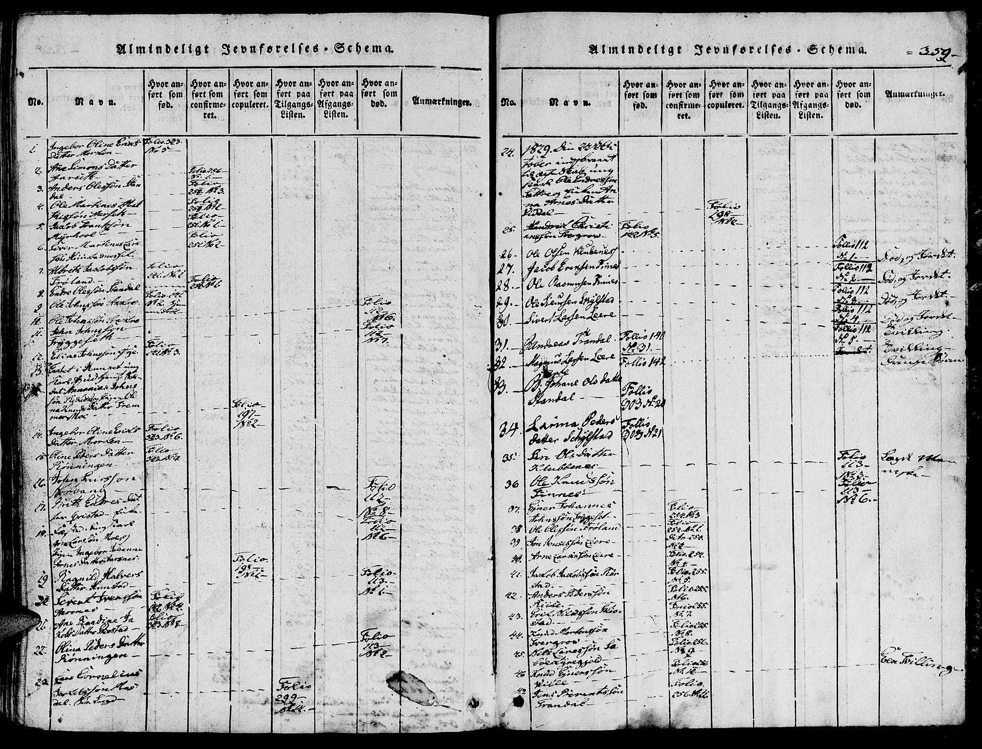 Ministerialprotokoller, klokkerbøker og fødselsregistre - Møre og Romsdal, AV/SAT-A-1454/515/L0207: Parish register (official) no. 515A03, 1819-1829, p. 359