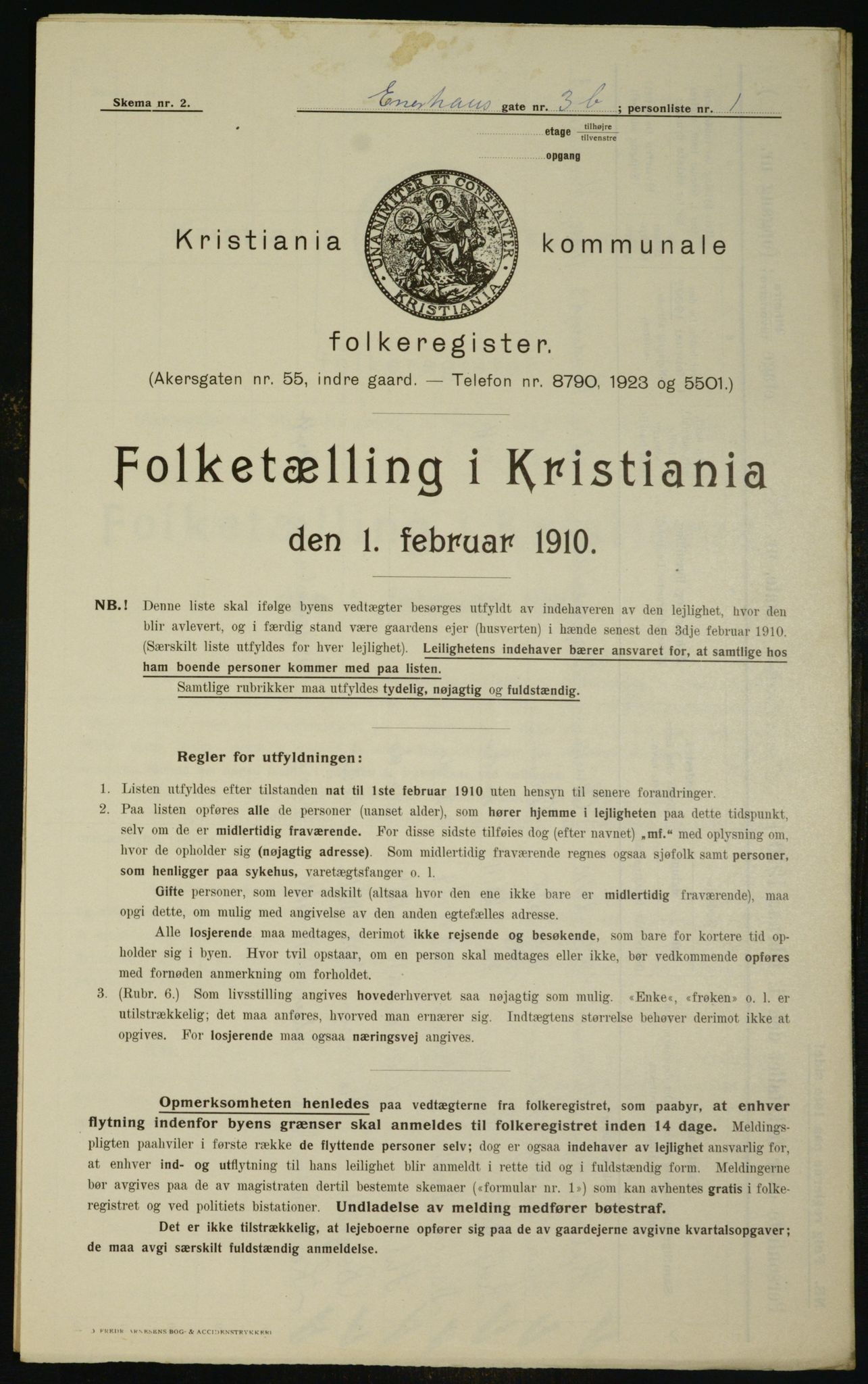 OBA, Municipal Census 1910 for Kristiania, 1910, p. 19691