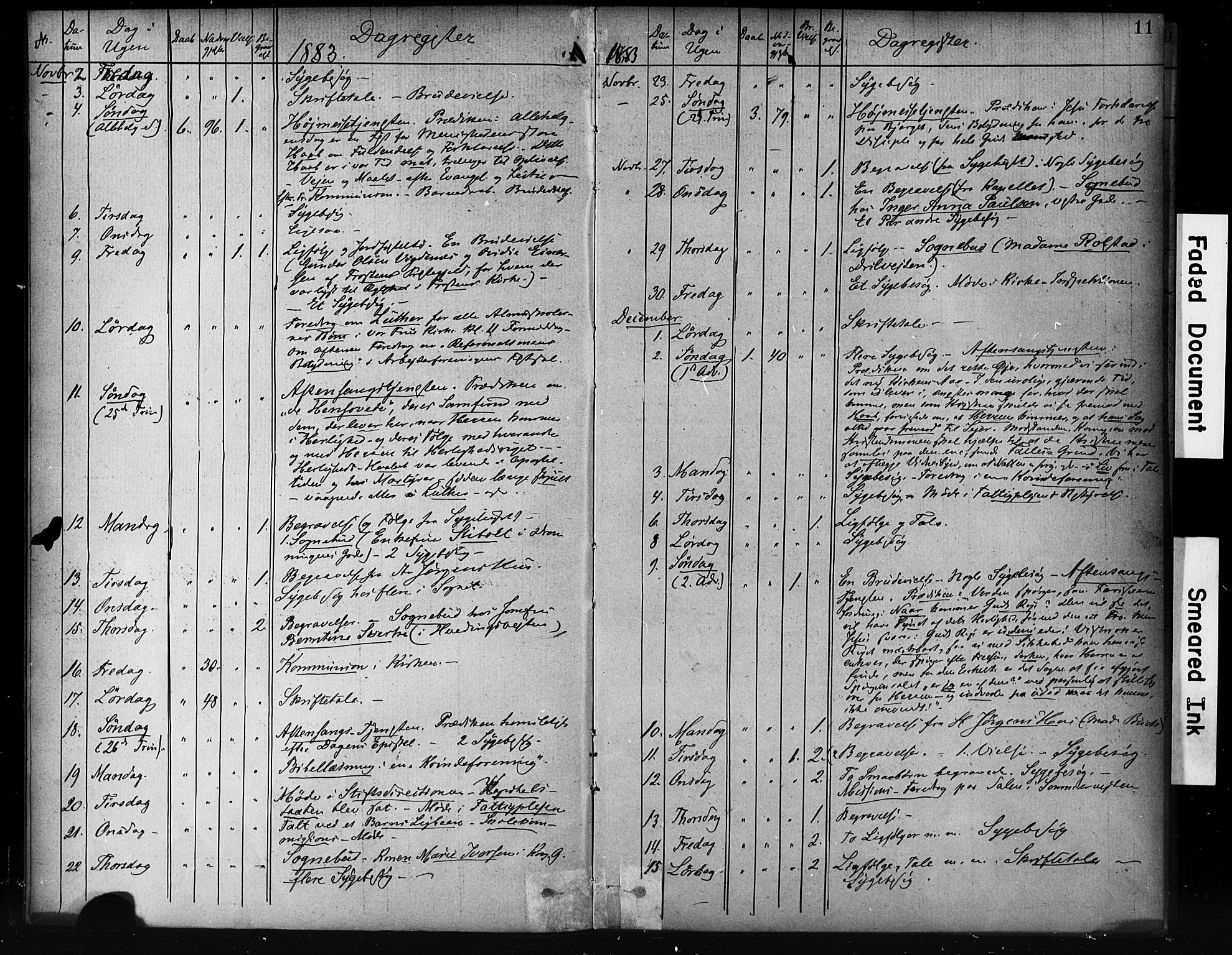 Ministerialprotokoller, klokkerbøker og fødselsregistre - Sør-Trøndelag, SAT/A-1456/601/L0071: Curate's parish register no. 601B04, 1882-1931, p. 11