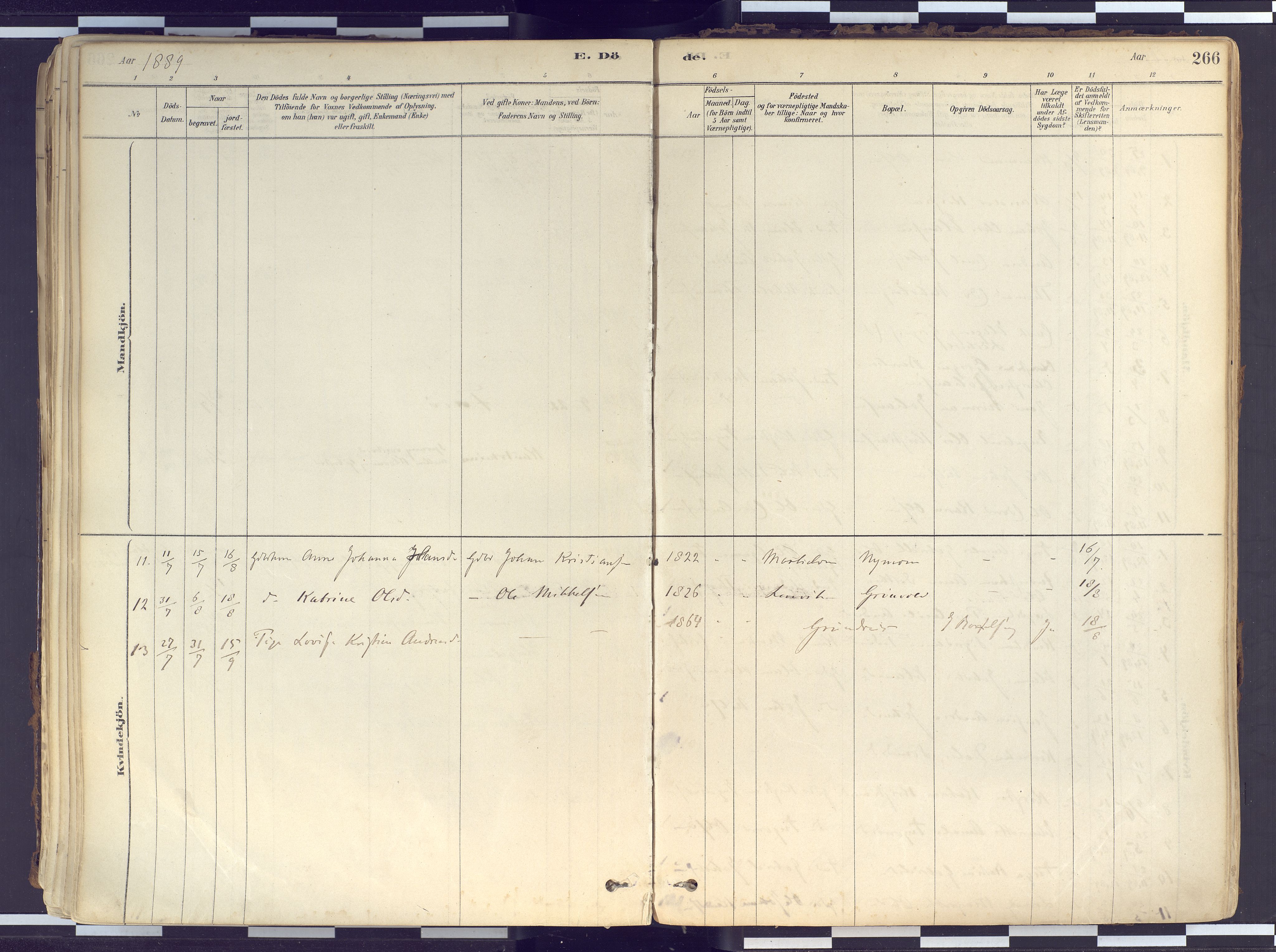 Tranøy sokneprestkontor, AV/SATØ-S-1313/I/Ia/Iaa/L0010kirke: Parish register (official) no. 10, 1878-1904, p. 266
