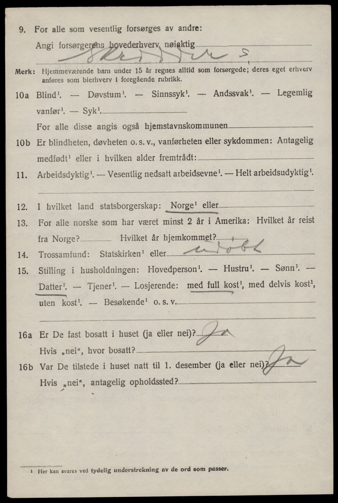 SAST, 1920 census for Skåre, 1920, p. 3727