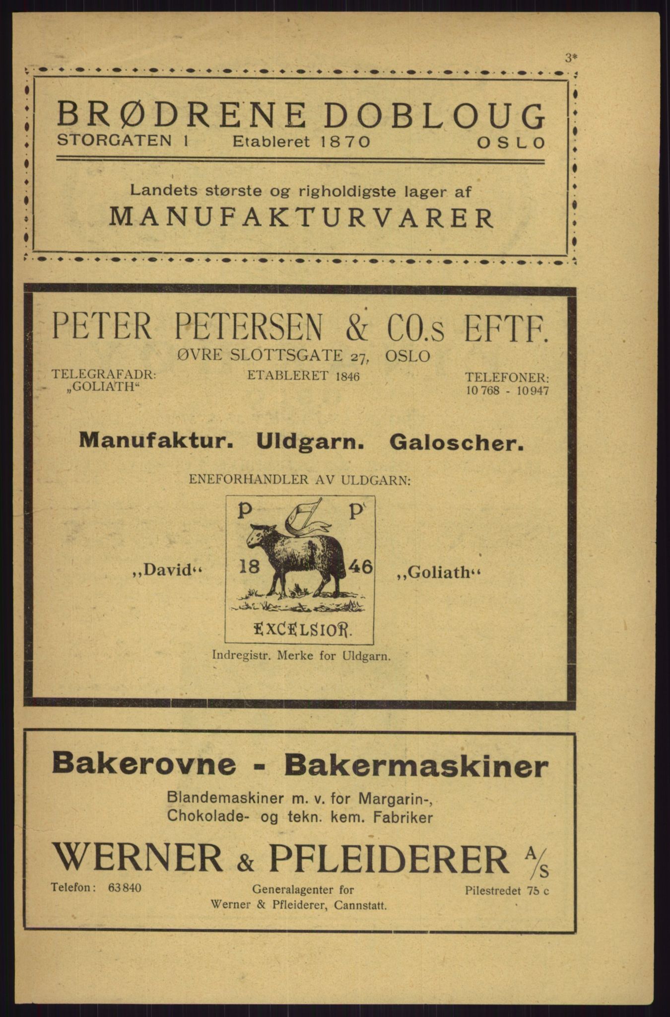 Kristiania/Oslo adressebok, PUBL/-, 1927, p. 3