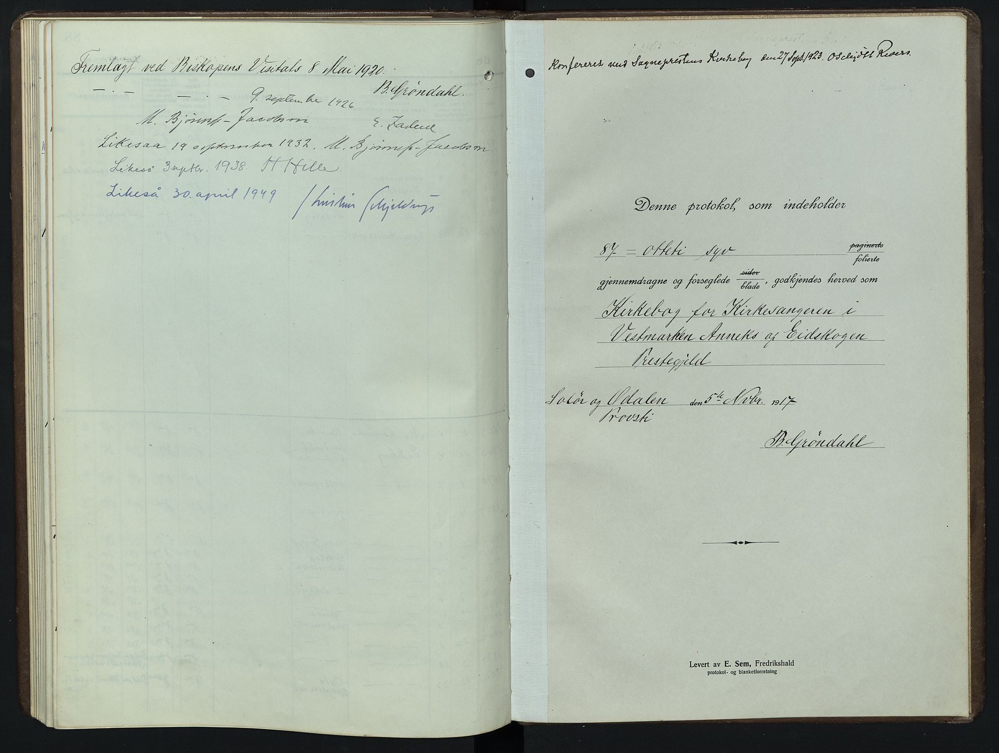 Eidskog prestekontor, SAH/PREST-026/H/Ha/Hab/L0006: Parish register (copy) no. 6, 1917-1952