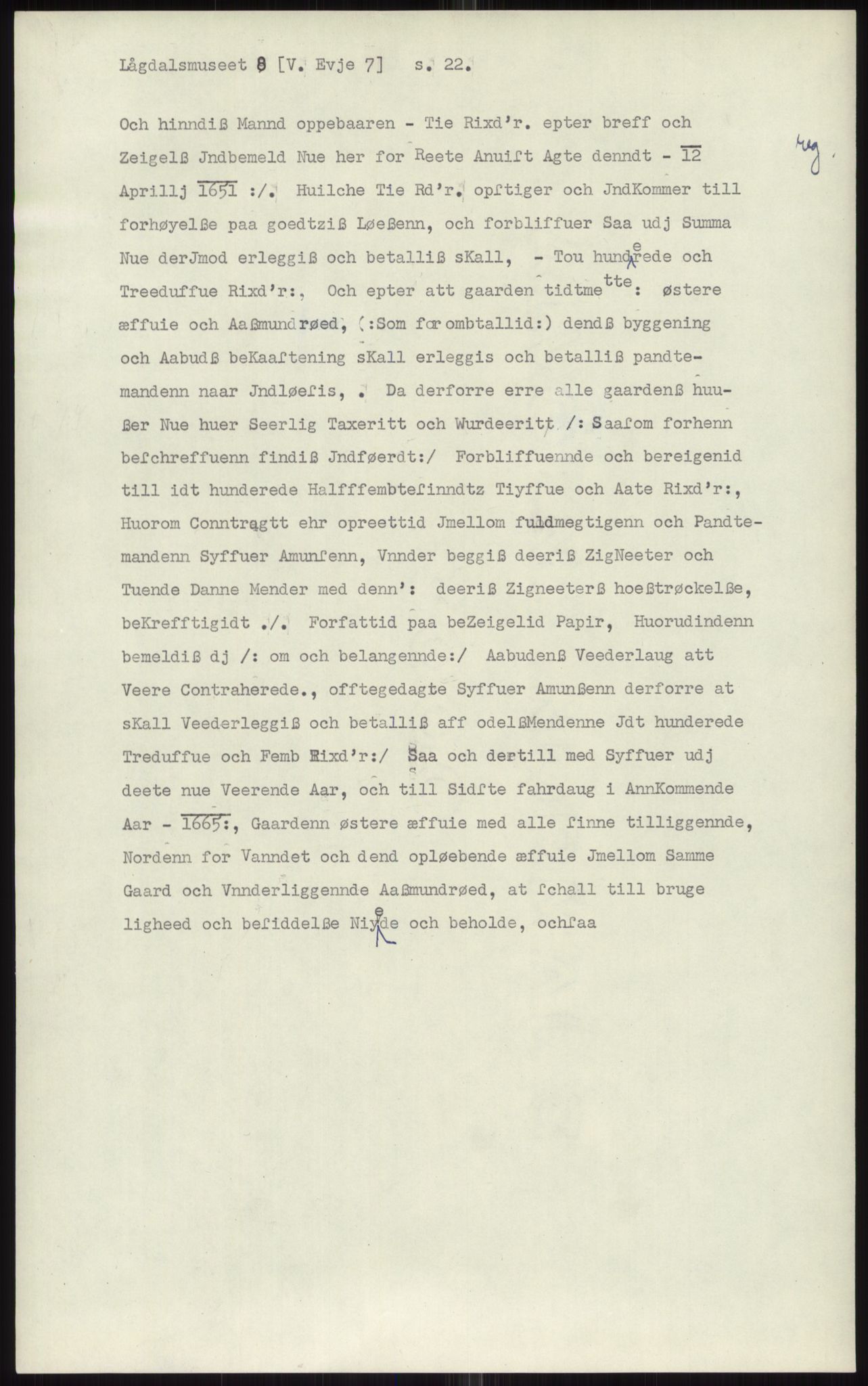 Samlinger til kildeutgivelse, Diplomavskriftsamlingen, AV/RA-EA-4053/H/Ha, p. 1125