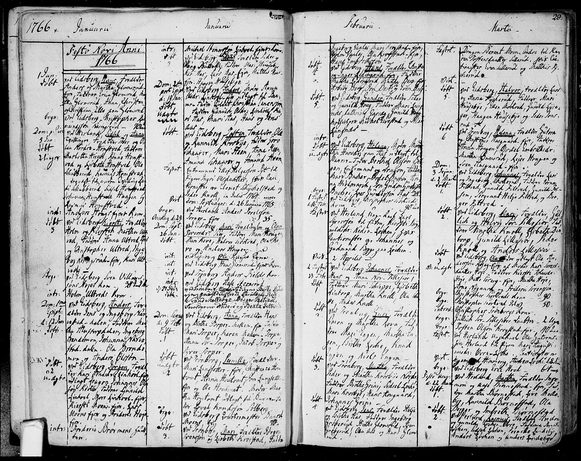 Eidsberg prestekontor Kirkebøker, SAO/A-10905/F/Fa/L0004: Parish register (official) no. I 4, 1759-1788, p. 29
