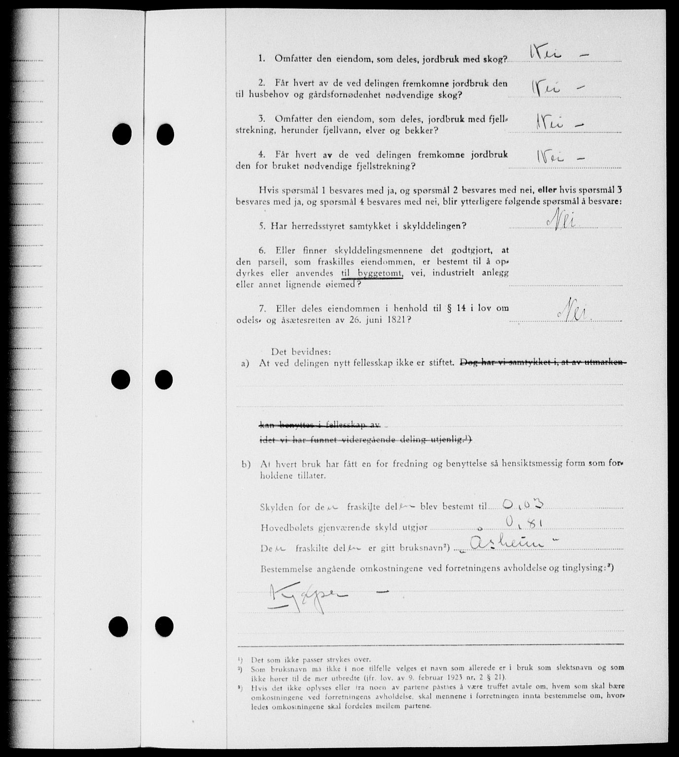 Onsøy sorenskriveri, SAO/A-10474/G/Ga/Gab/L0015: Mortgage book no. II A-15, 1945-1946, Diary no: : 1509/1945