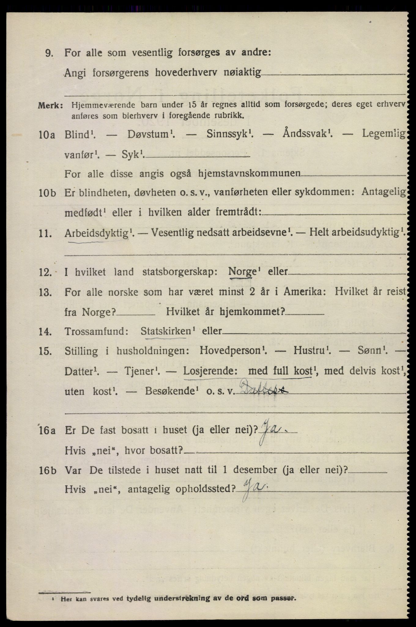 SAKO, 1920 census for Sem, 1920, p. 10374