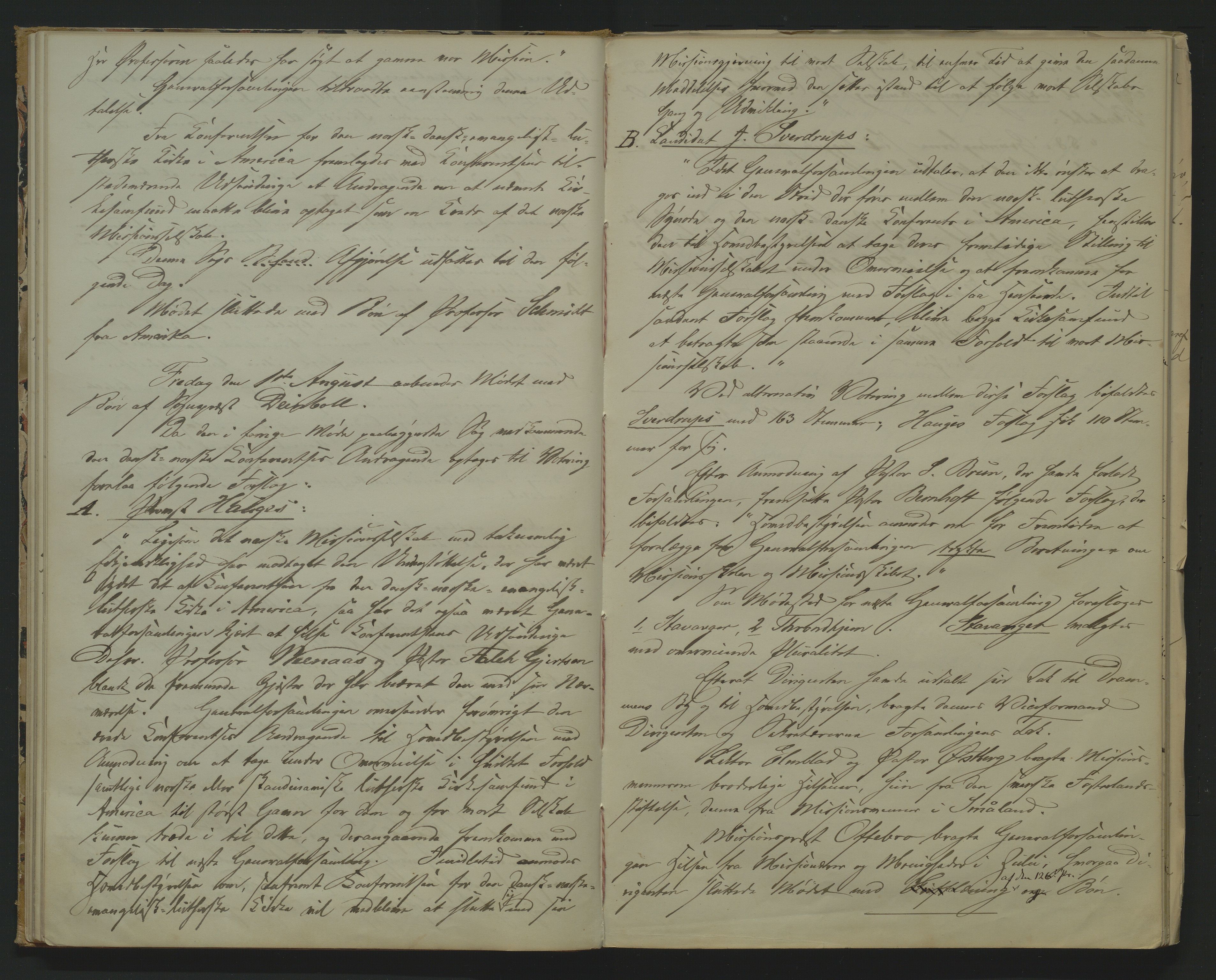 Det Norske Misjonsselskap - hovedadministrasjonen, VID/MA-A-1045/D/Da/Daa/L0028/0016: Beretninger, rapporter, cirkulære, protokoller / Protokoll - Referat fra Generalforsamlingene., 1867-1888