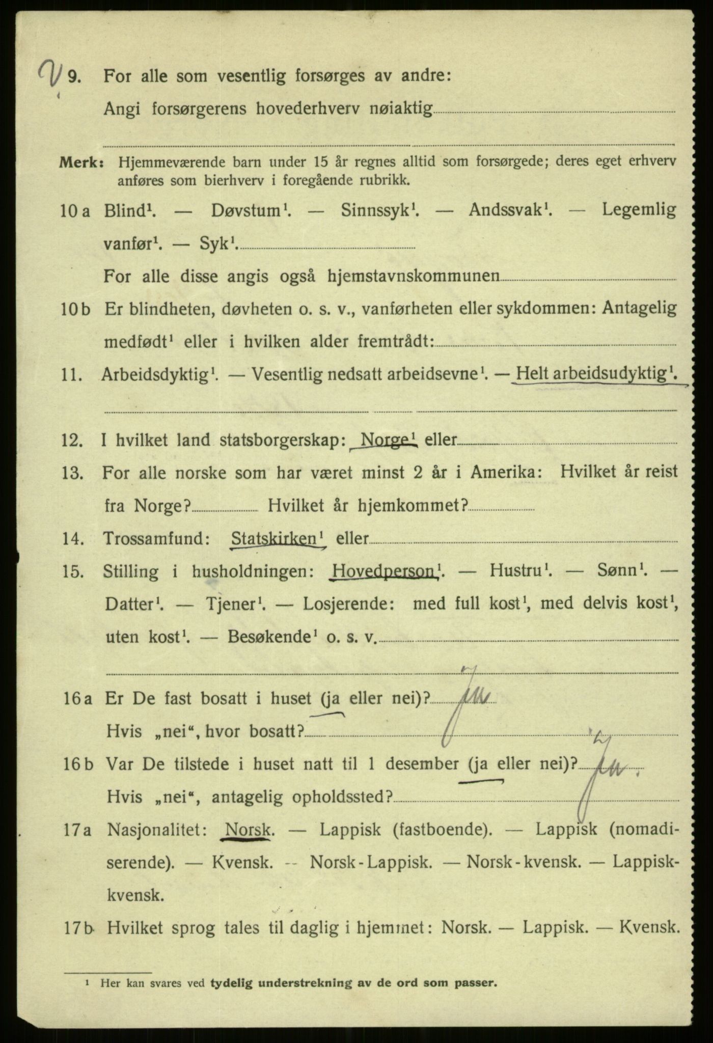 SATØ, 1920 census for Tromsø, 1920, p. 26339