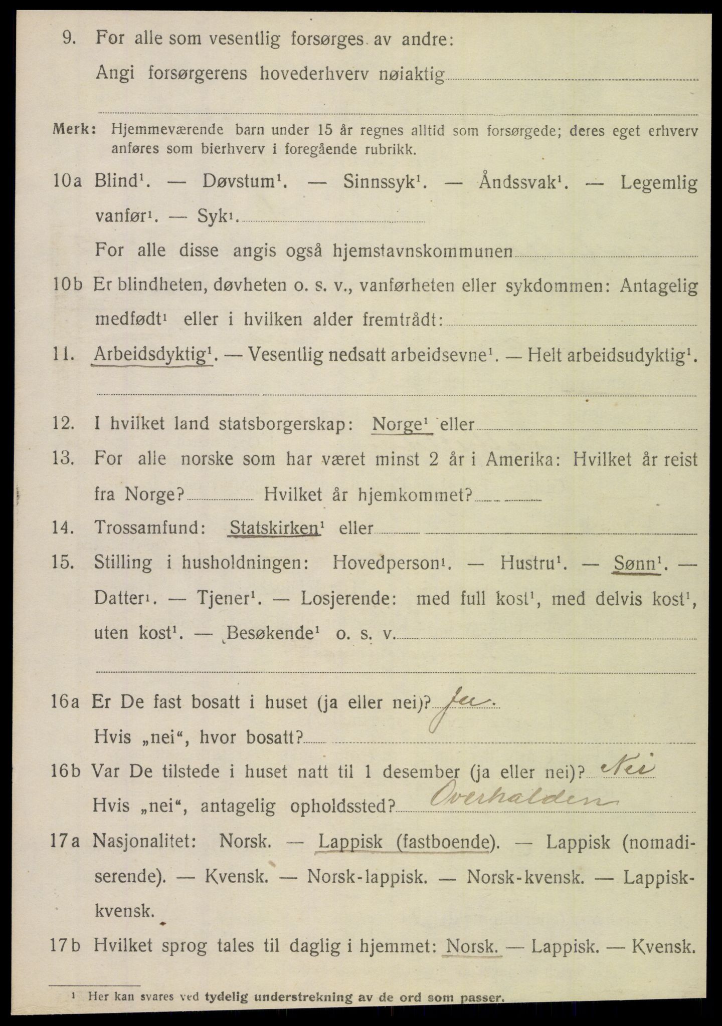 SAT, 1920 census for Hattfjelldal, 1920, p. 2715