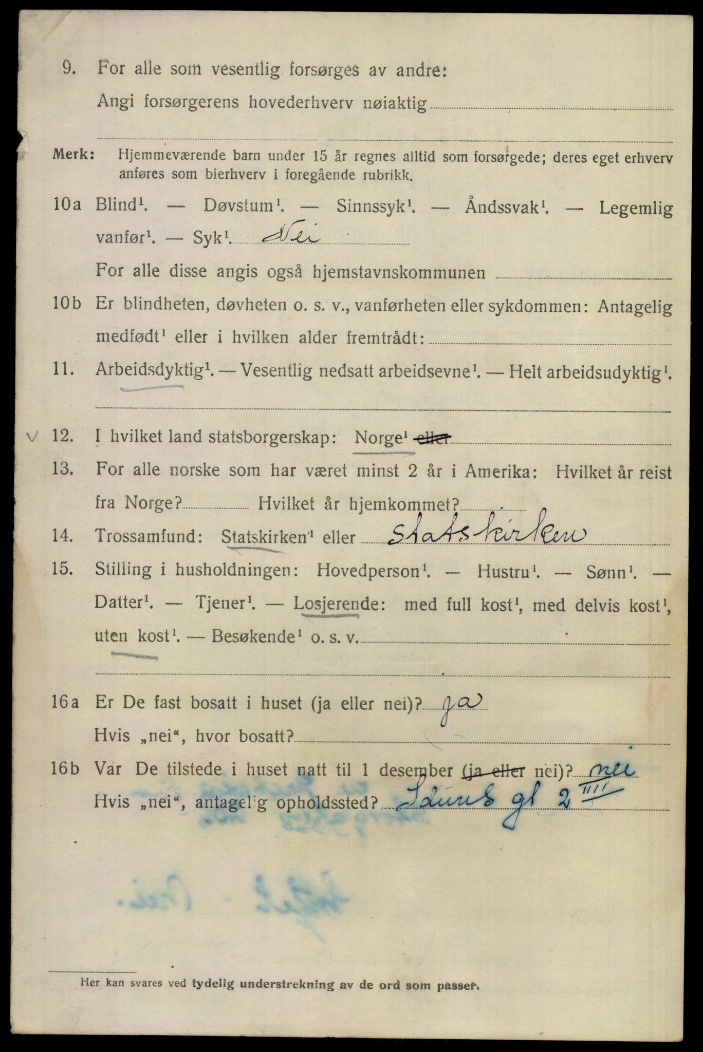 SAO, 1920 census for Kristiania, 1920, p. 442596