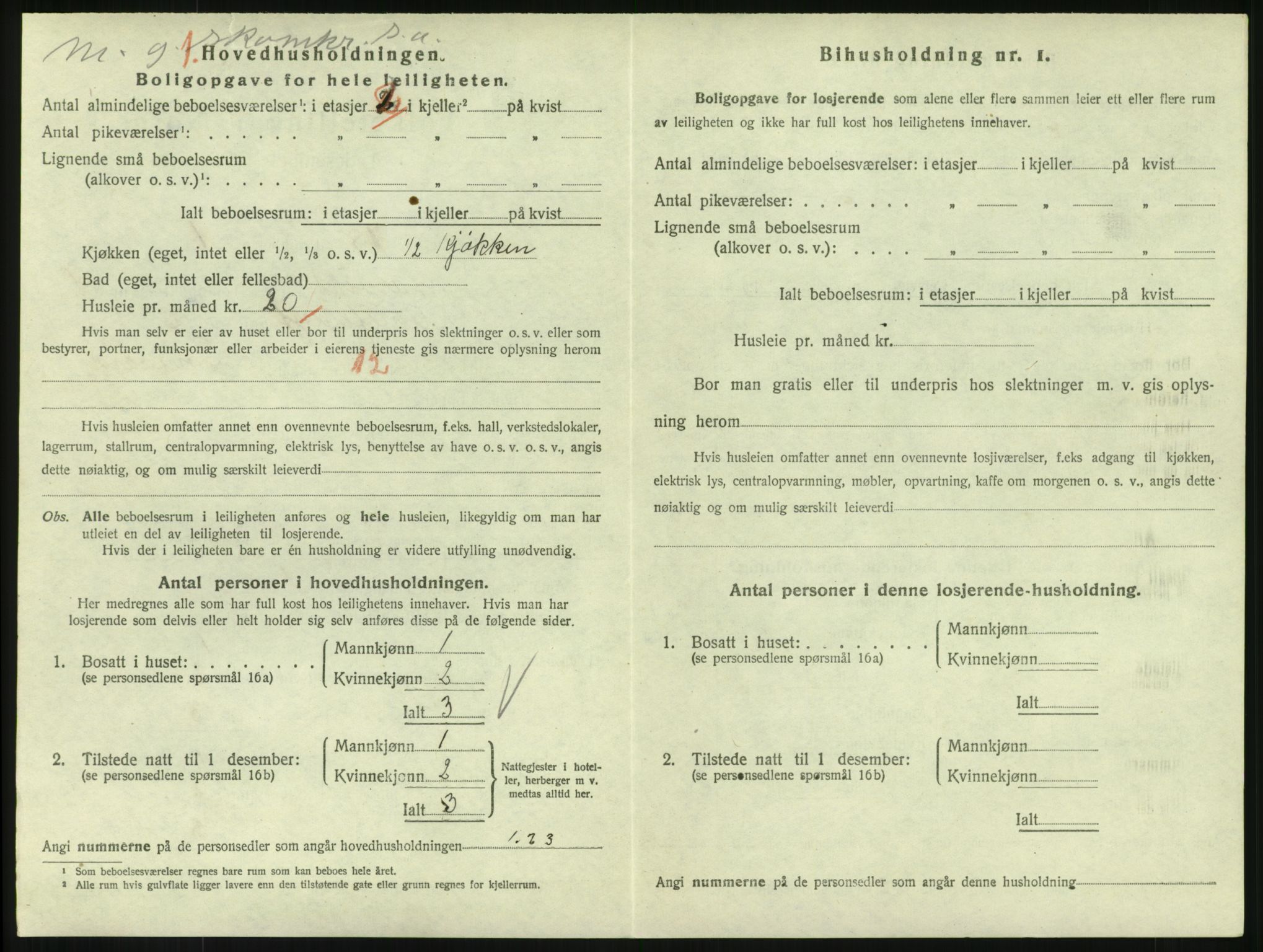 SAKO, 1920 census for Larvik, 1920, p. 7301