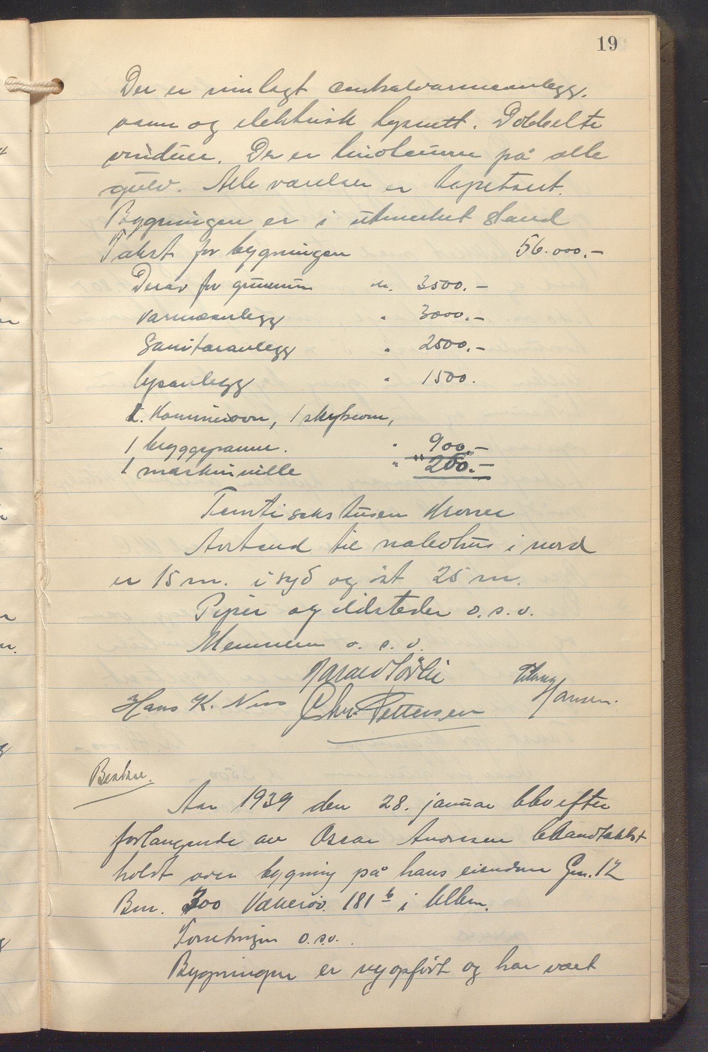 Lensmennene i Aker, OBA/A-10133/F/Fb/L0006: Branntakstprotokoll, 1938-1942, p. 19