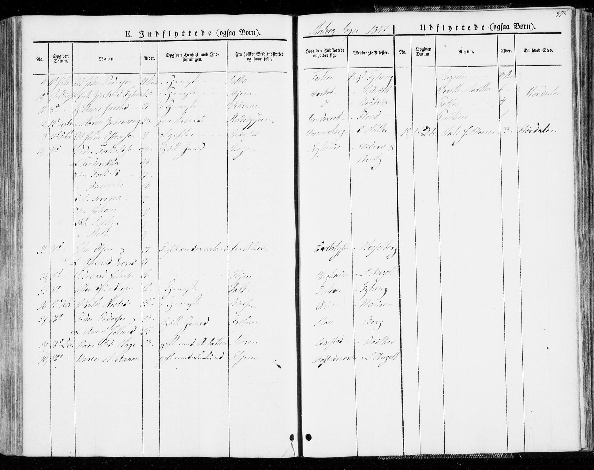 Ministerialprotokoller, klokkerbøker og fødselsregistre - Sør-Trøndelag, AV/SAT-A-1456/606/L0290: Parish register (official) no. 606A05, 1841-1847, p. 375