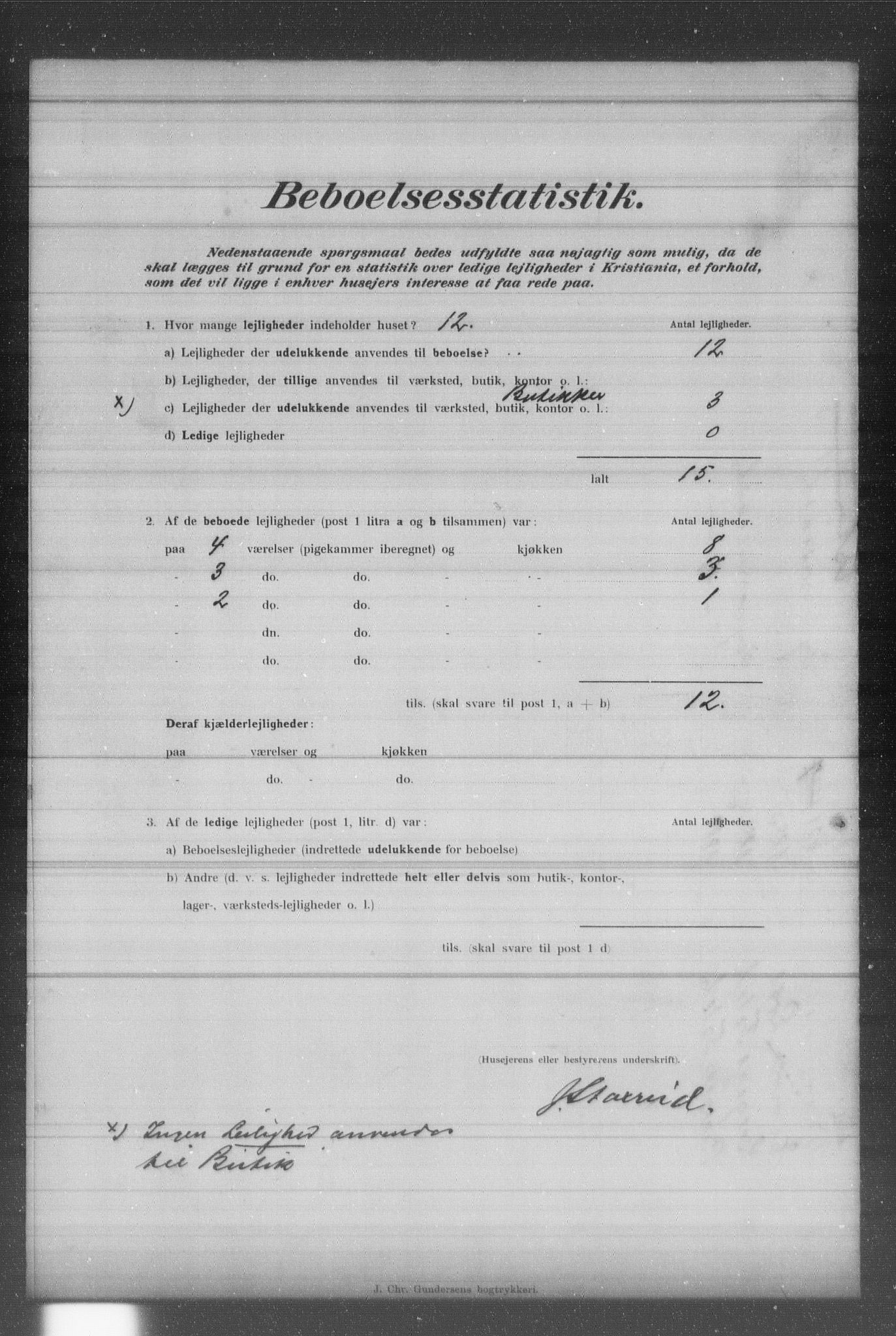 OBA, Municipal Census 1902 for Kristiania, 1902, p. 1136