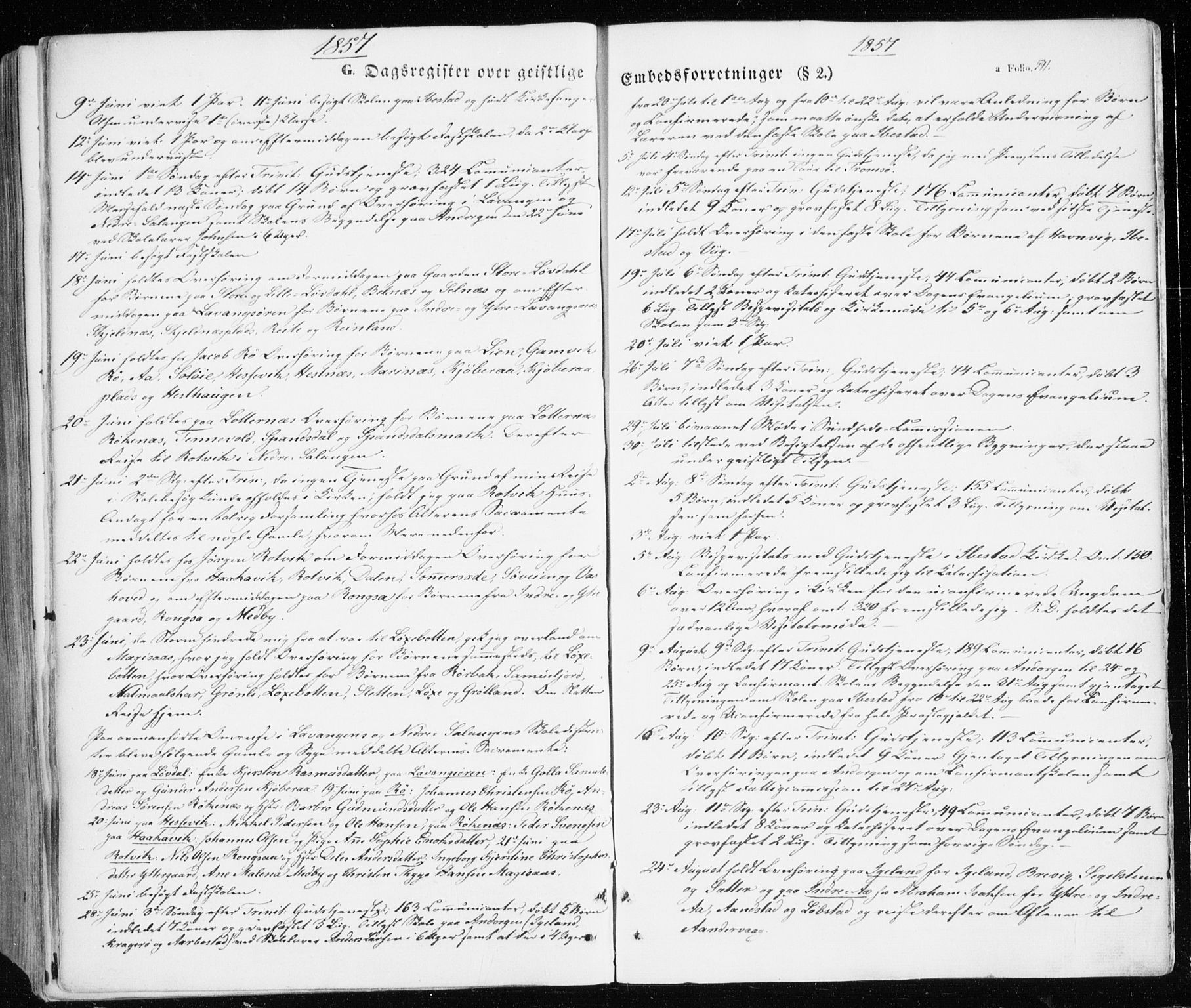 Ibestad sokneprestembete, SATØ/S-0077/H/Ha/Haa/L0008kirke: Parish register (official) no. 8, 1850-1859, p. 591