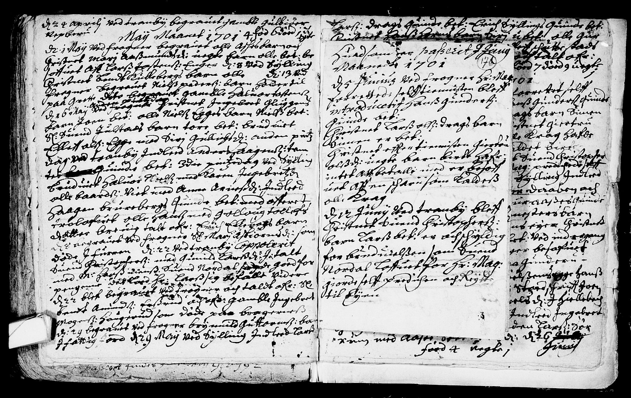 Lier kirkebøker, AV/SAKO-A-230/F/Fa/L0001: Parish register (official) no. I 1, 1672-1701, p. 176