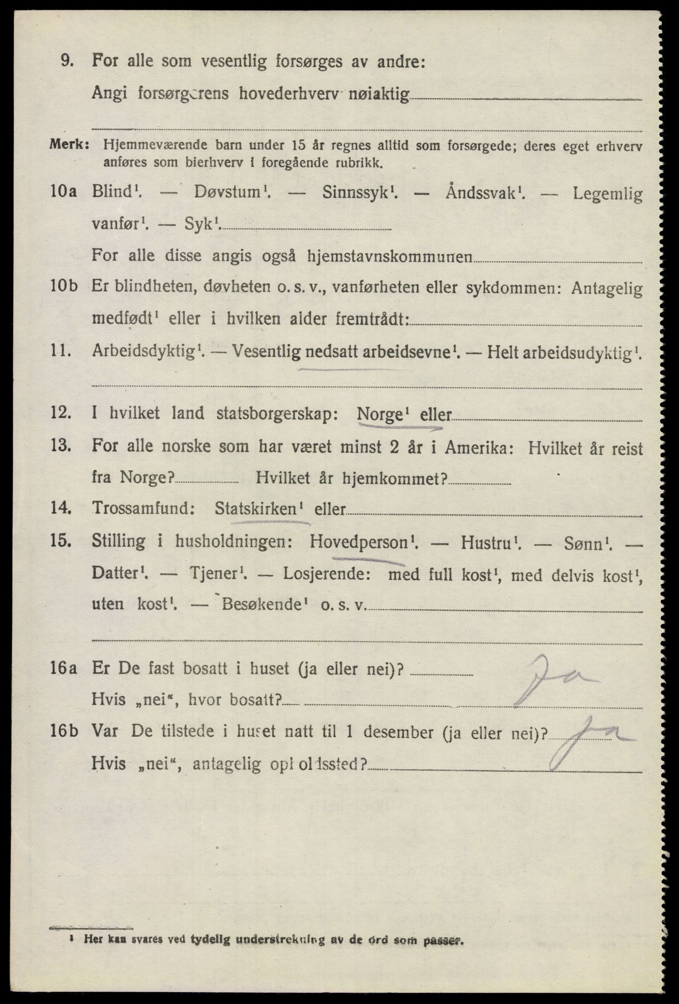 SAO, 1920 census for Gjerdrum, 1920, p. 3639