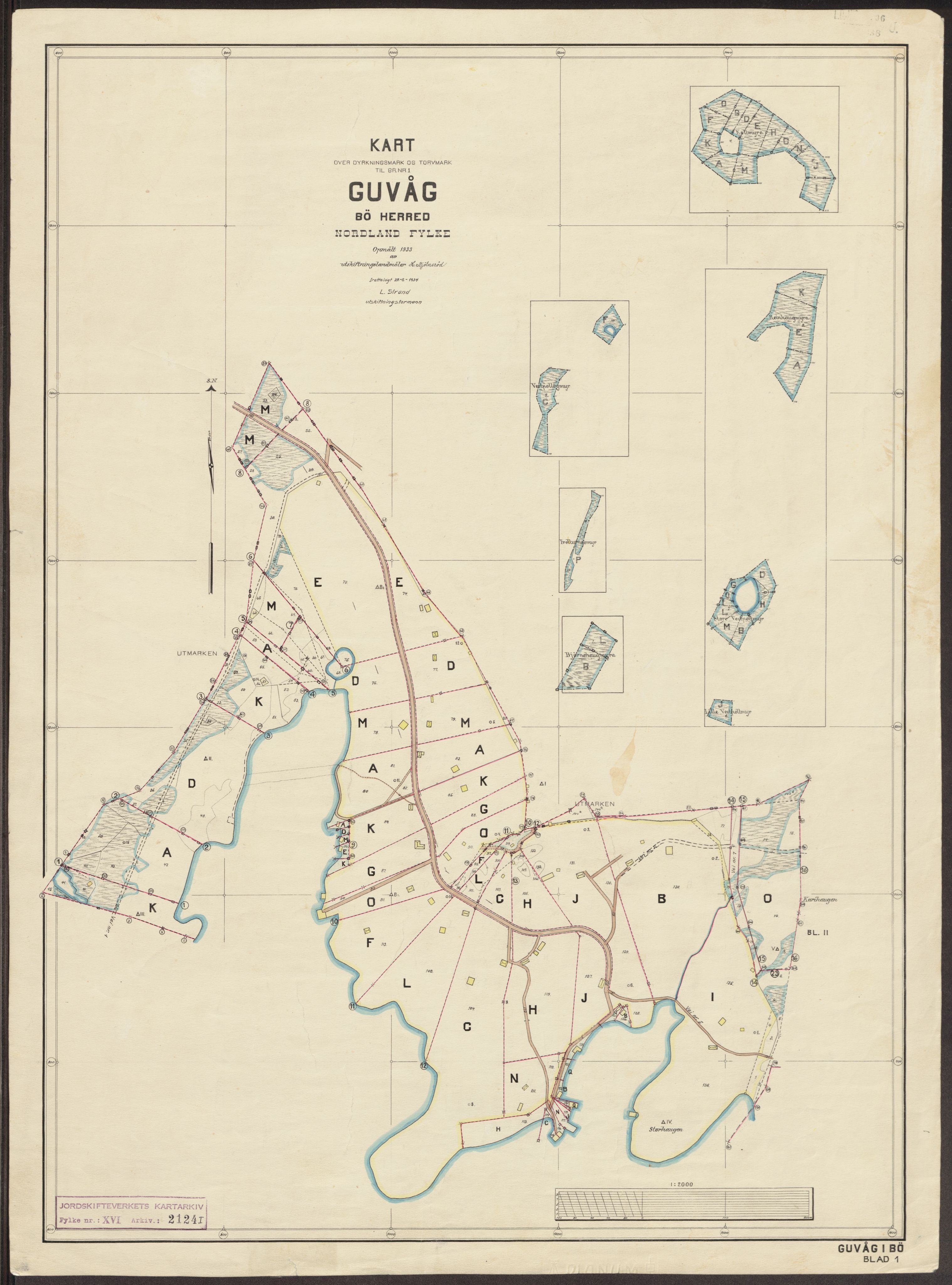 Jordskifteverkets kartarkiv, AV/RA-S-3929/T, 1859-1988, p. 2614
