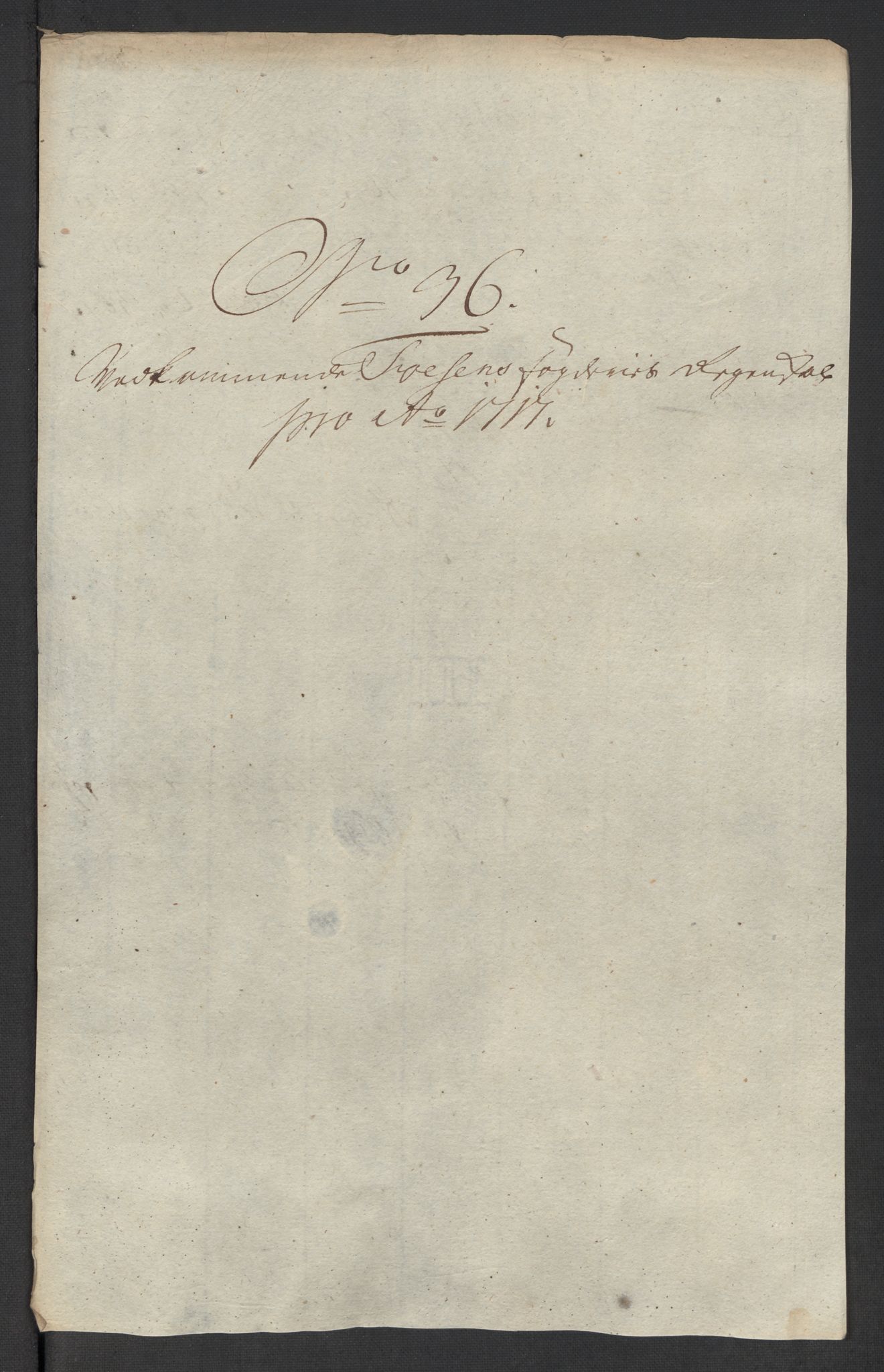 Rentekammeret inntil 1814, Reviderte regnskaper, Fogderegnskap, RA/EA-4092/R57/L3865: Fogderegnskap Fosen, 1717, p. 228