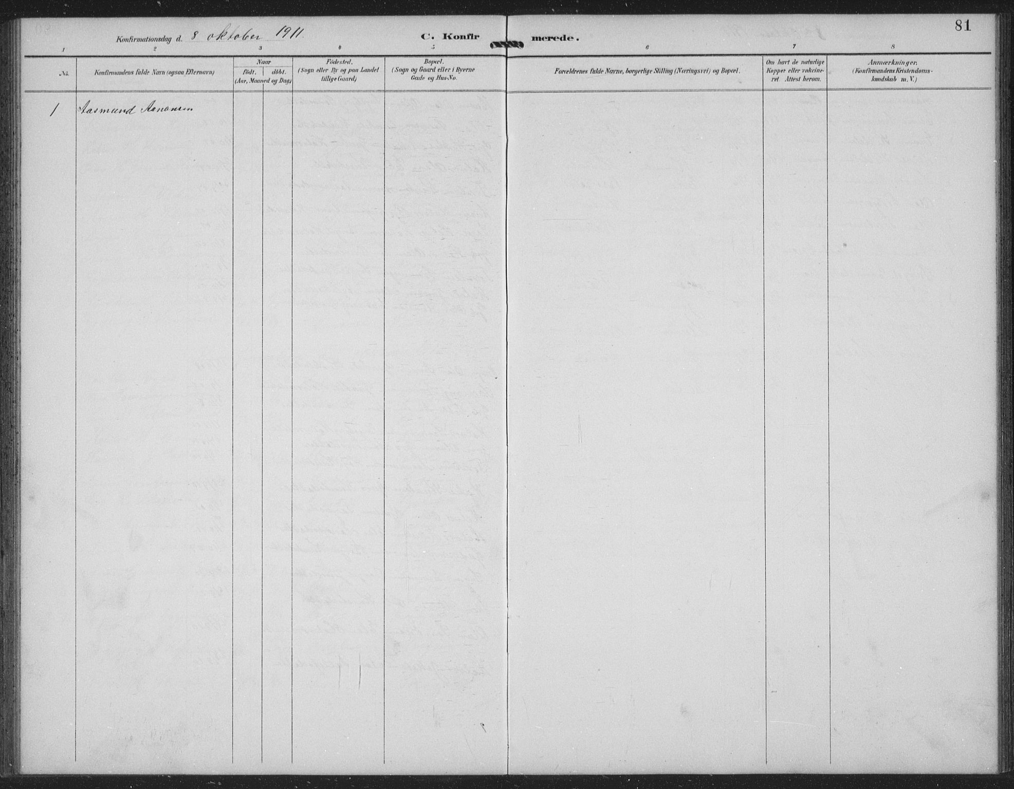 Seljord kirkebøker, SAKO/A-20/G/Gc/L0003: Parish register (copy) no. III 3, 1887-1926, p. 81
