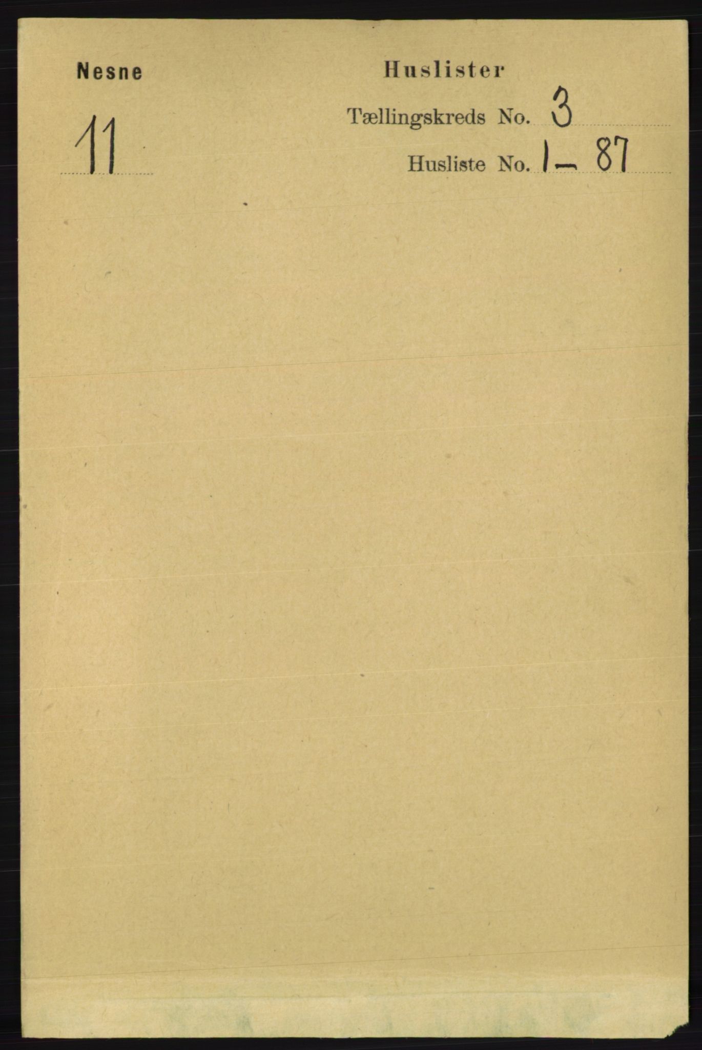 RA, 1891 census for 1828 Nesna, 1891, p. 1403