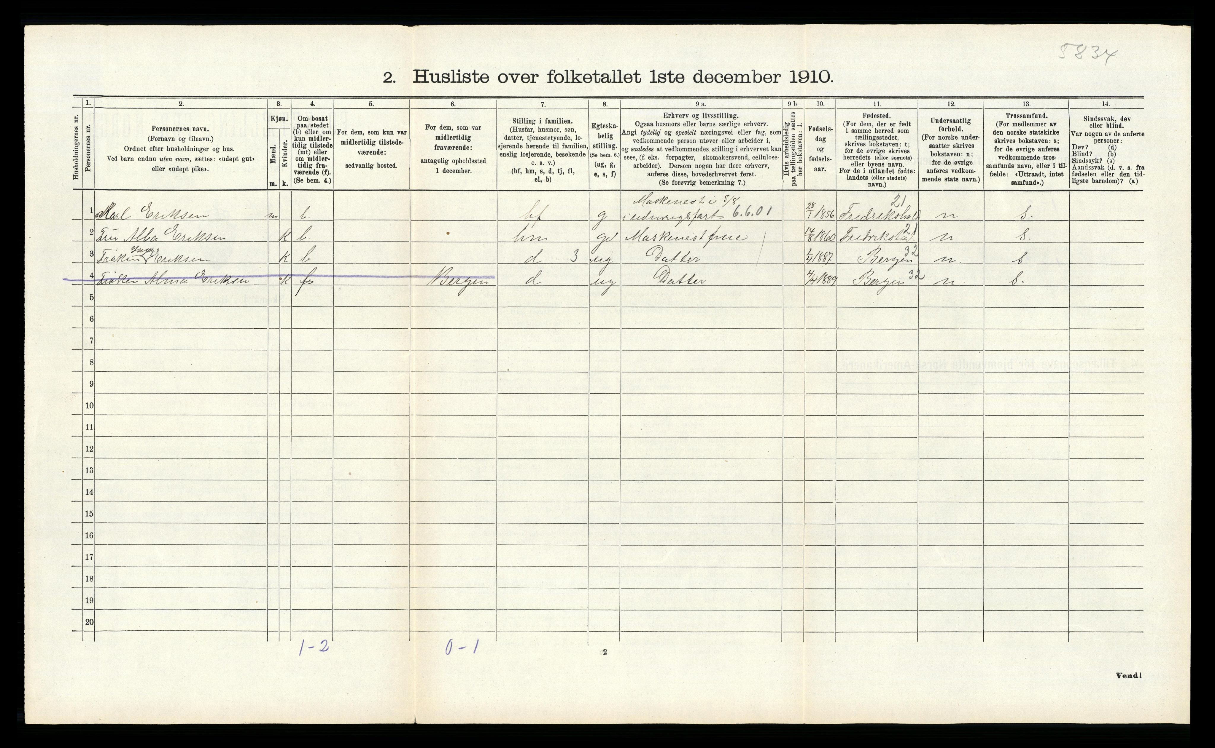 RA, 1910 census for Haus, 1910, p. 959