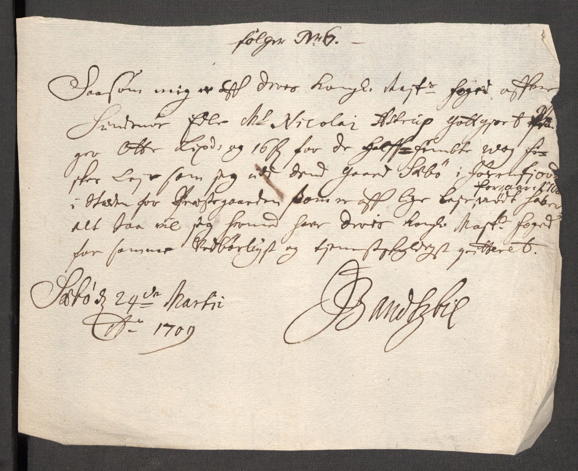 Rentekammeret inntil 1814, Reviderte regnskaper, Fogderegnskap, AV/RA-EA-4092/R54/L3562: Fogderegnskap Sunnmøre, 1708-1709, p. 123